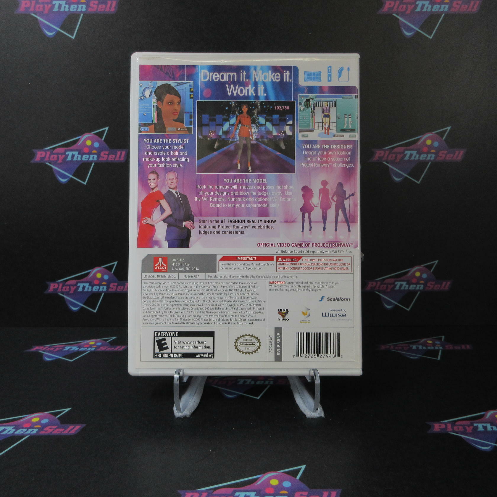 Project Runway Nintendo Wii AD Complete CIB - Very Good