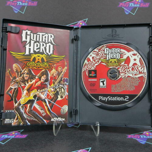 Guitar Hero Aerosmith PS2 PlayStation 2 + Tour Book - Like New