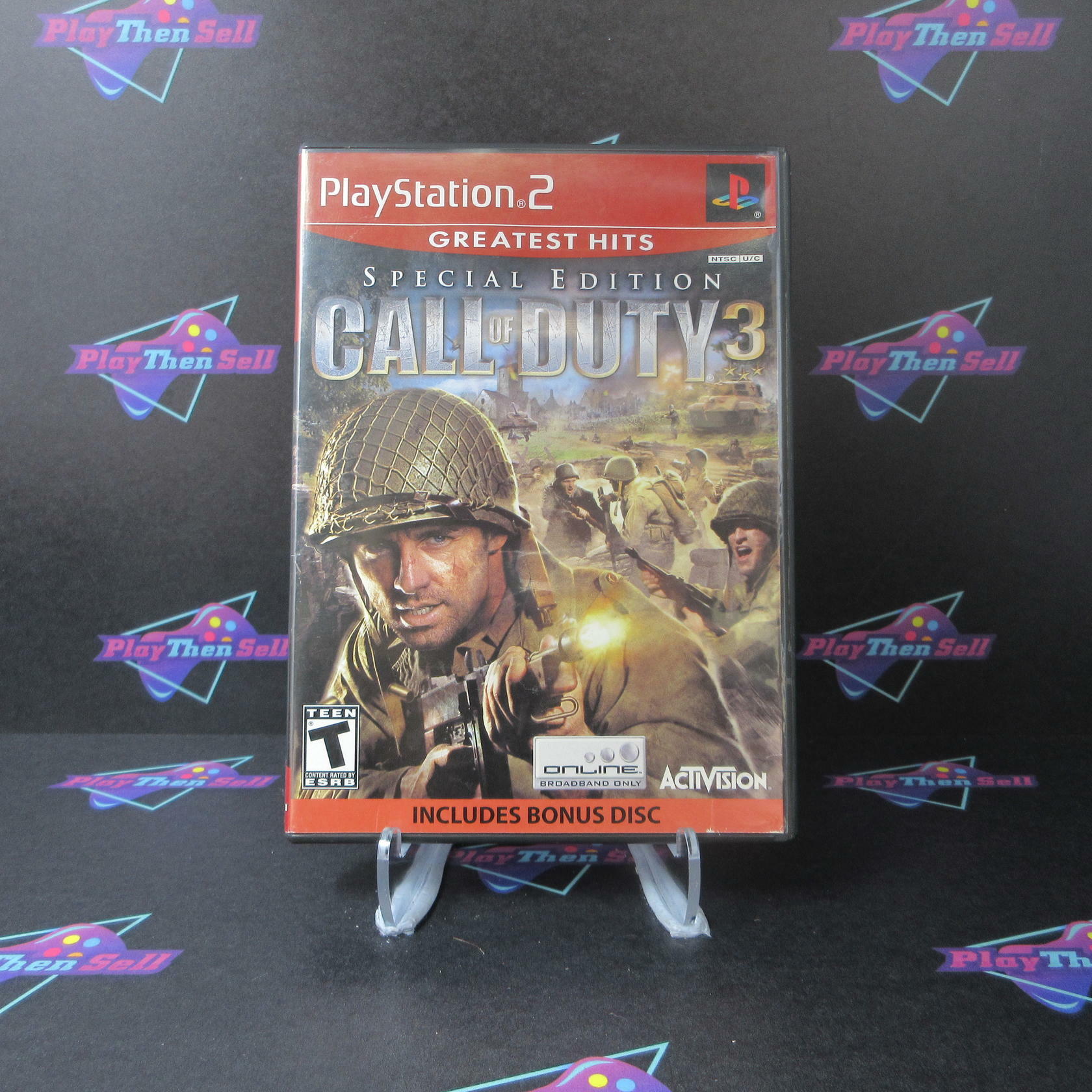 Call of Duty 3 Special Edition GH PS2 PlayStation 2 MD - No Bonus Disc - Very Good