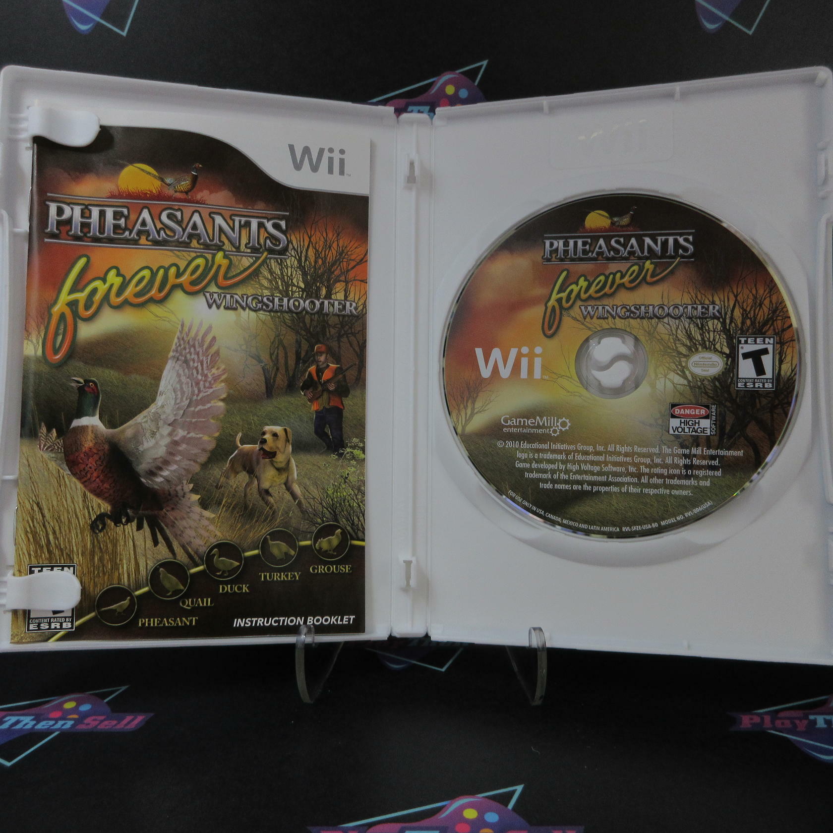 Pheasants Forever Wingshooter Nintendo Wii AD Complete CIB - Very Good