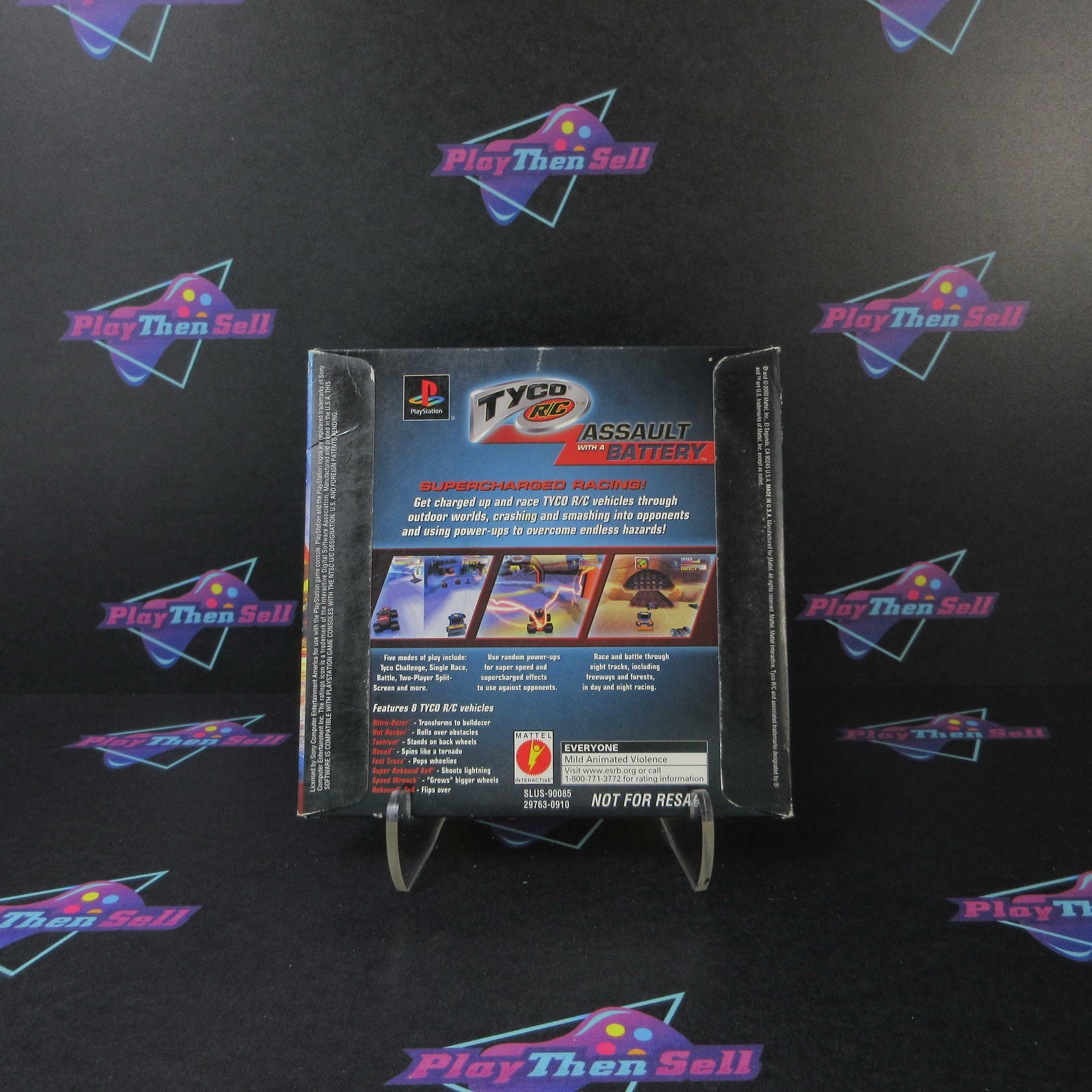 TYCO R/C Demo CD Assault with a Battery NFS PS1 PlayStation 1 - Like New
