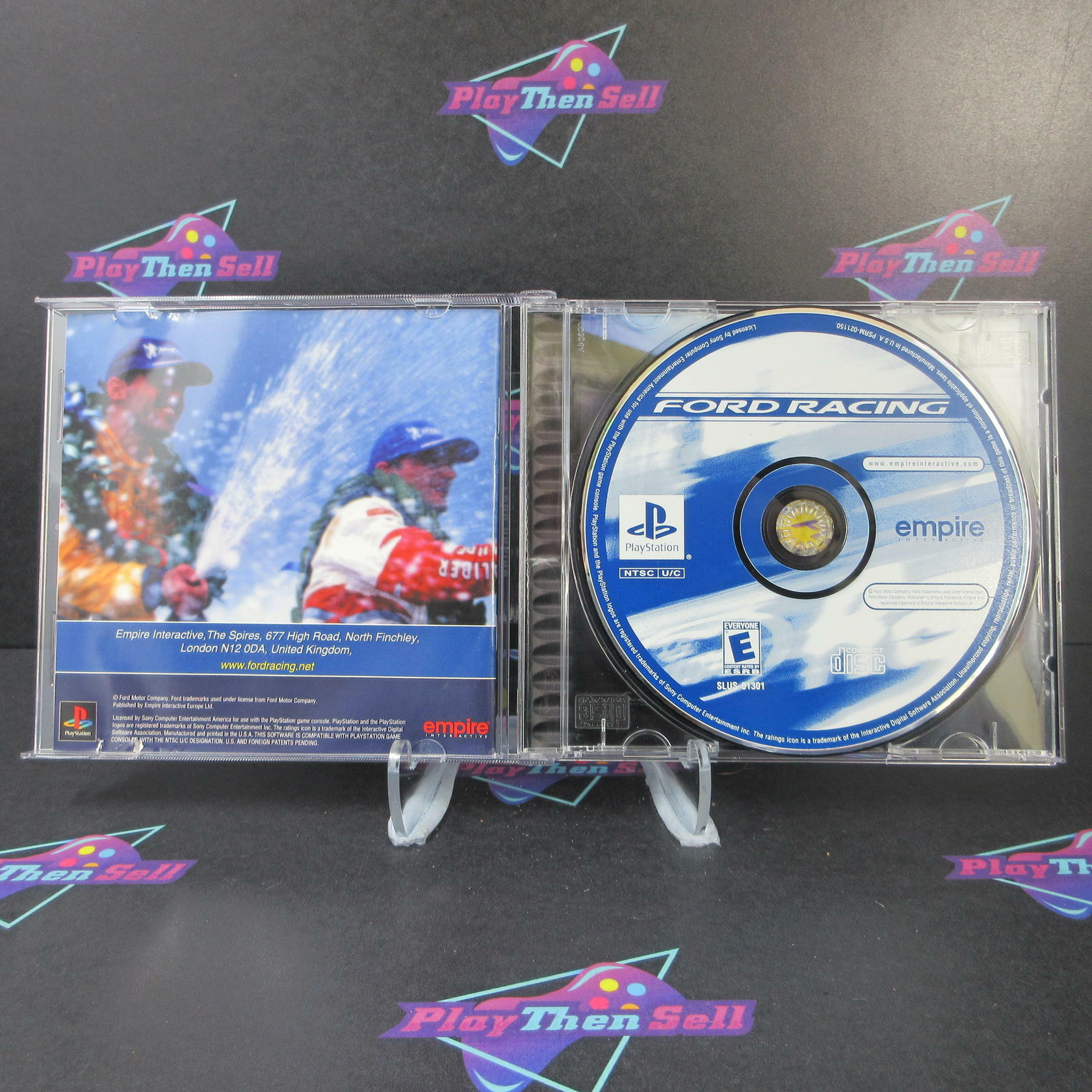 Ford Racing + Reg Card PS1 Playstation 1 MD - Very Good