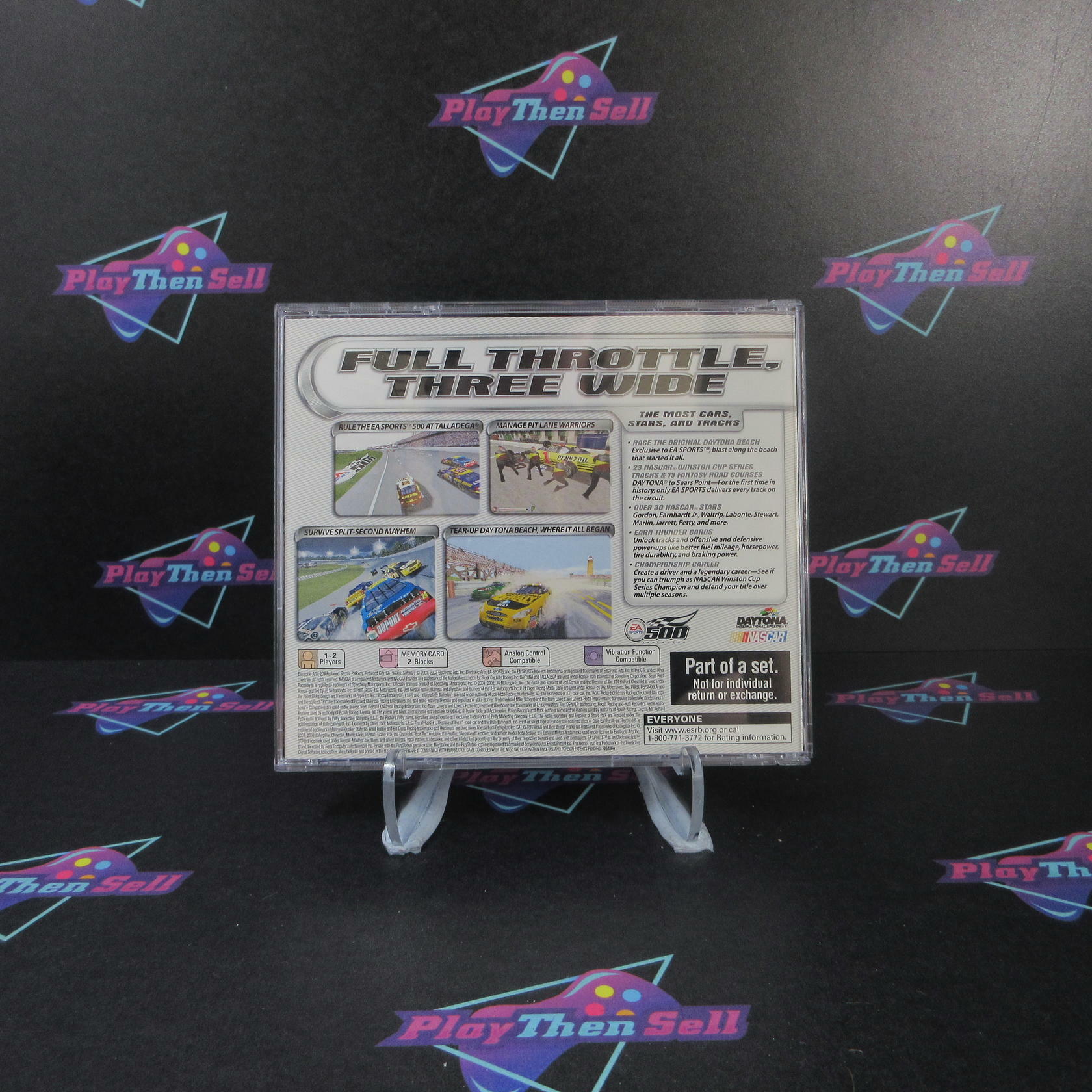 NASCAR Thunder 2002 Collectors Edition PS1 PlayStation 1 - Like New