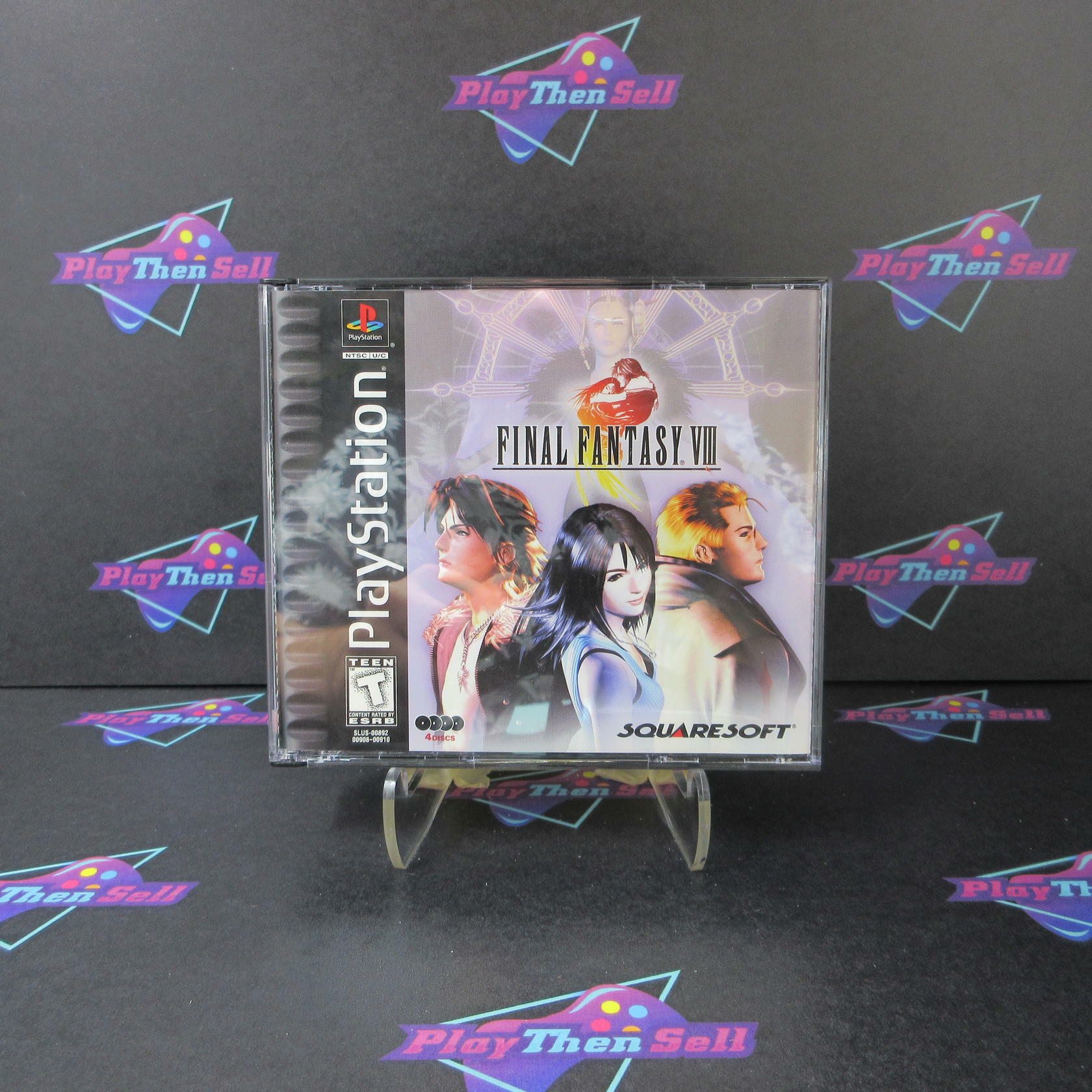 Final Fantasy VIII PS1 PlayStation 1 Black Label MD Complete CIB - Very Good