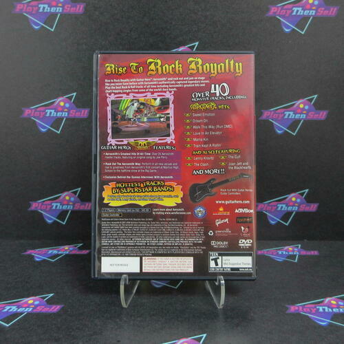 Guitar Hero Aerosmith PS2 PlayStation 2 + Tour Book - Like New