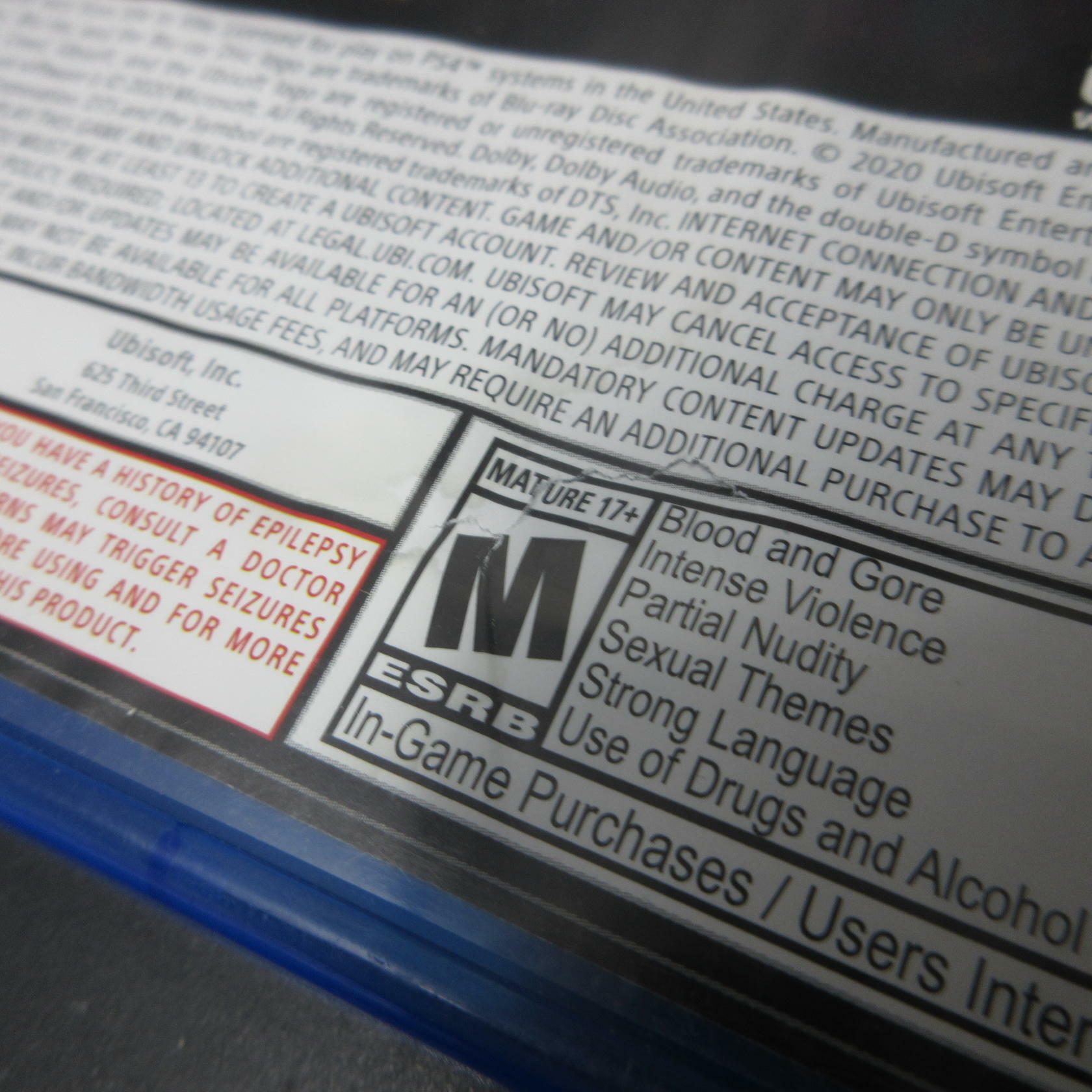 Assassin's Creed Valhalla PS4 PlayStation 4 AD Complete CIB - Very Good