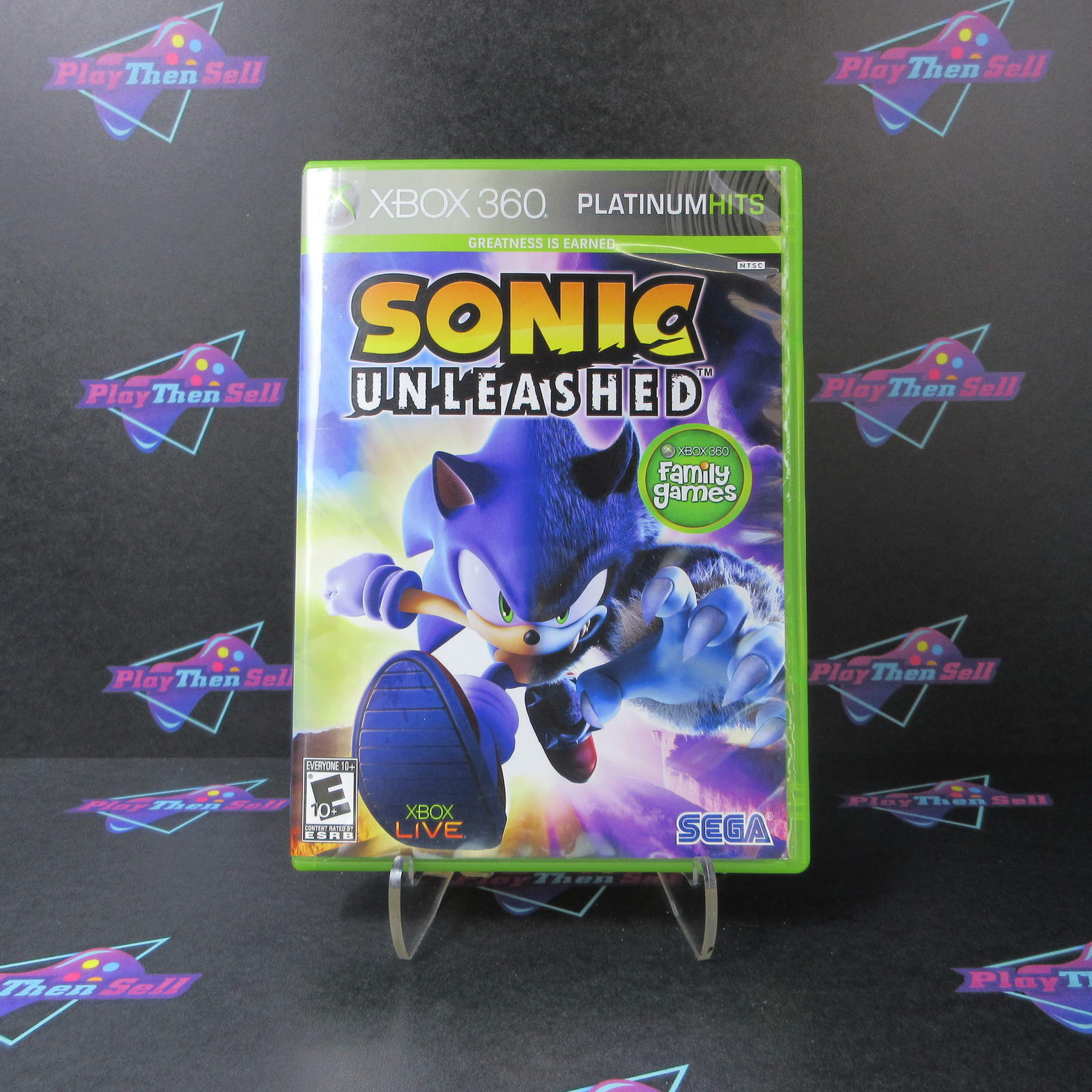Sonic Unleashed Xbox 360 Platinum Hits - Like New
