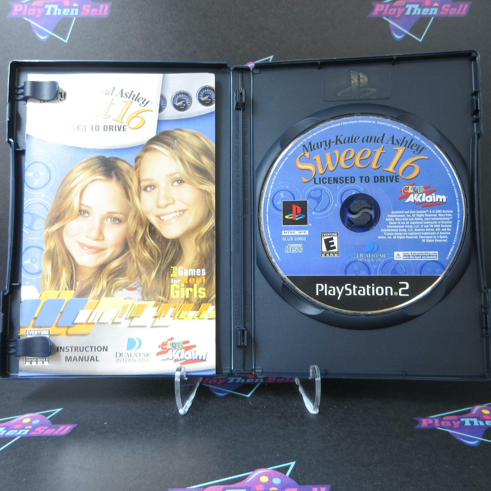 Mary Kate & Ashley Sweet 16 Licensed to Drive PS2 PlayStation 2 + Reg Card - Like New