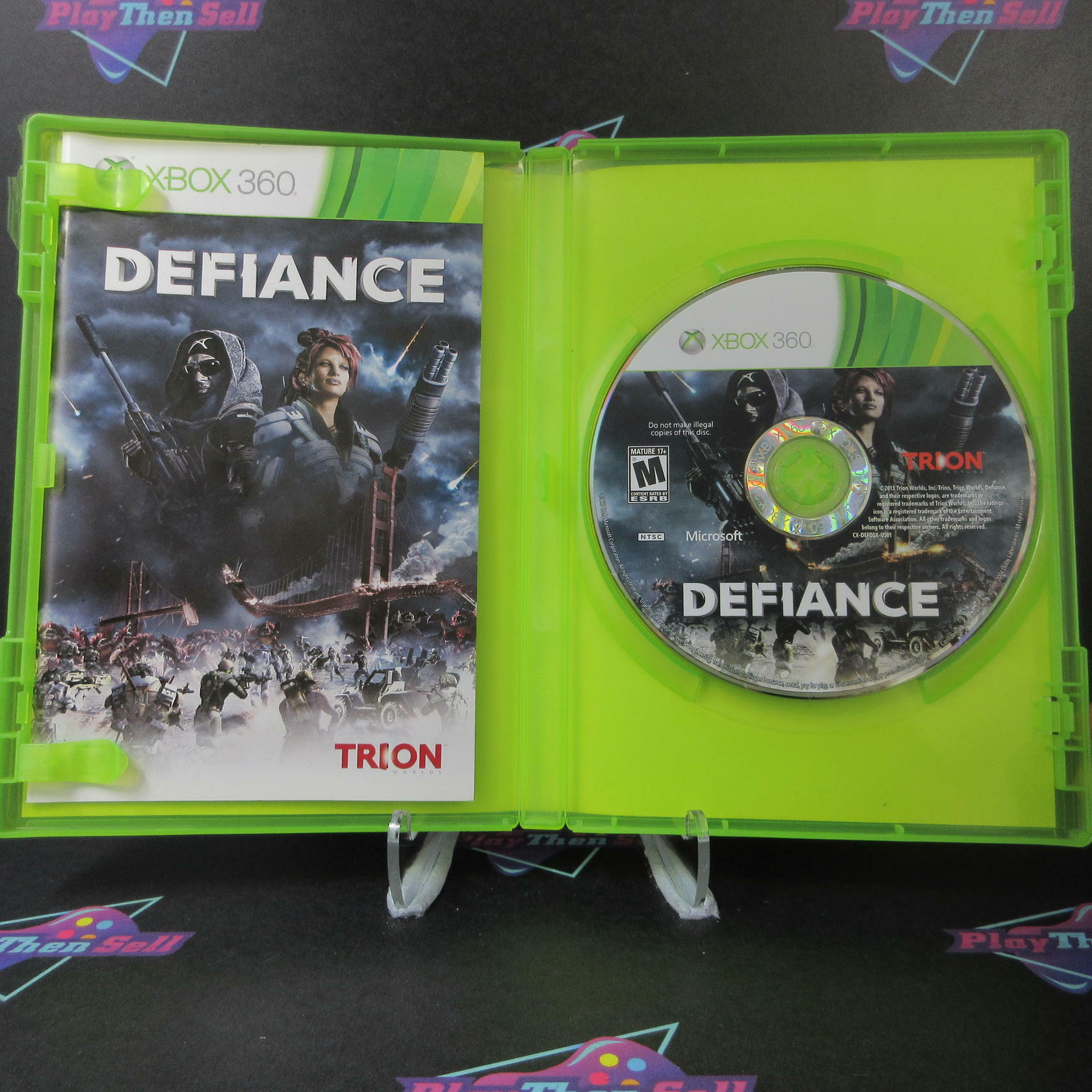 Defiance Xbox 360 + Stickers - Like New