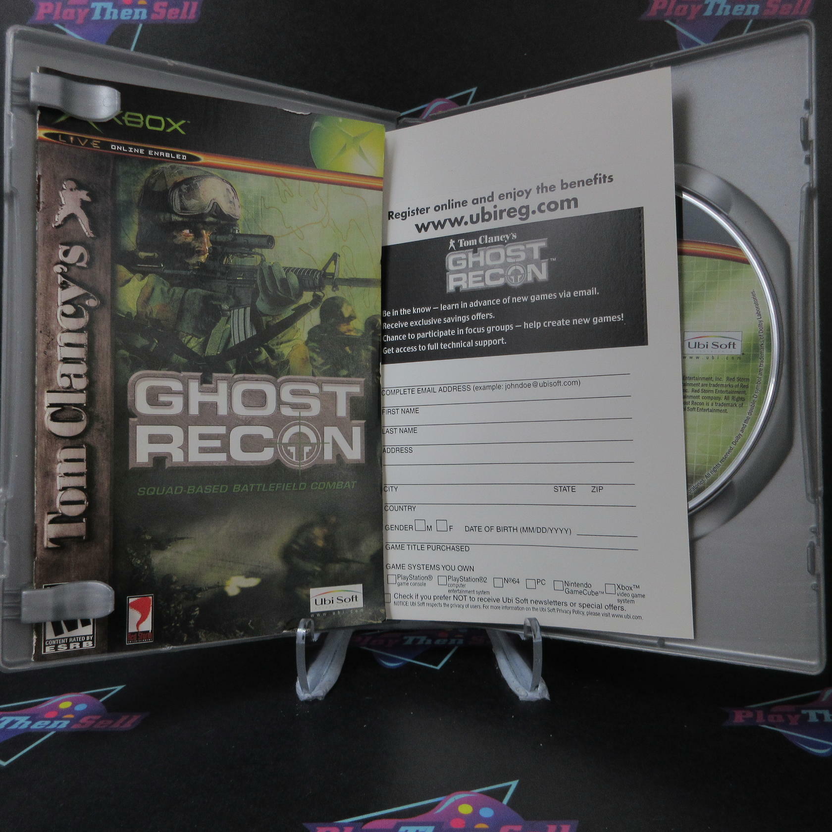 Tom Clancy's Ghost Recon PH Xbox + Reg Card AD/MD Complete - Very Good