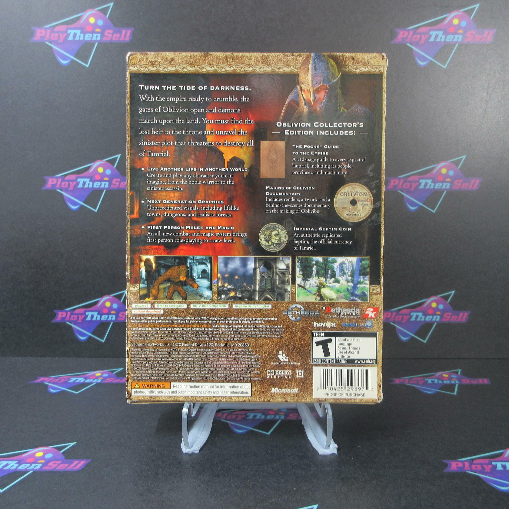 The Elder Scrolls IV: Oblivion Collector's Edition - Xbox 360 AD - No Coin - Very Good