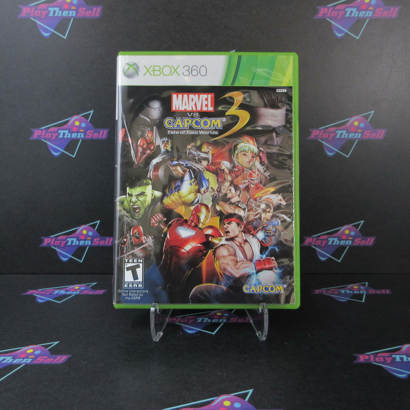 Marvel vs Capcom 3 Fate of Two Worlds Xbox 360 AD Complete CIB - Very Good