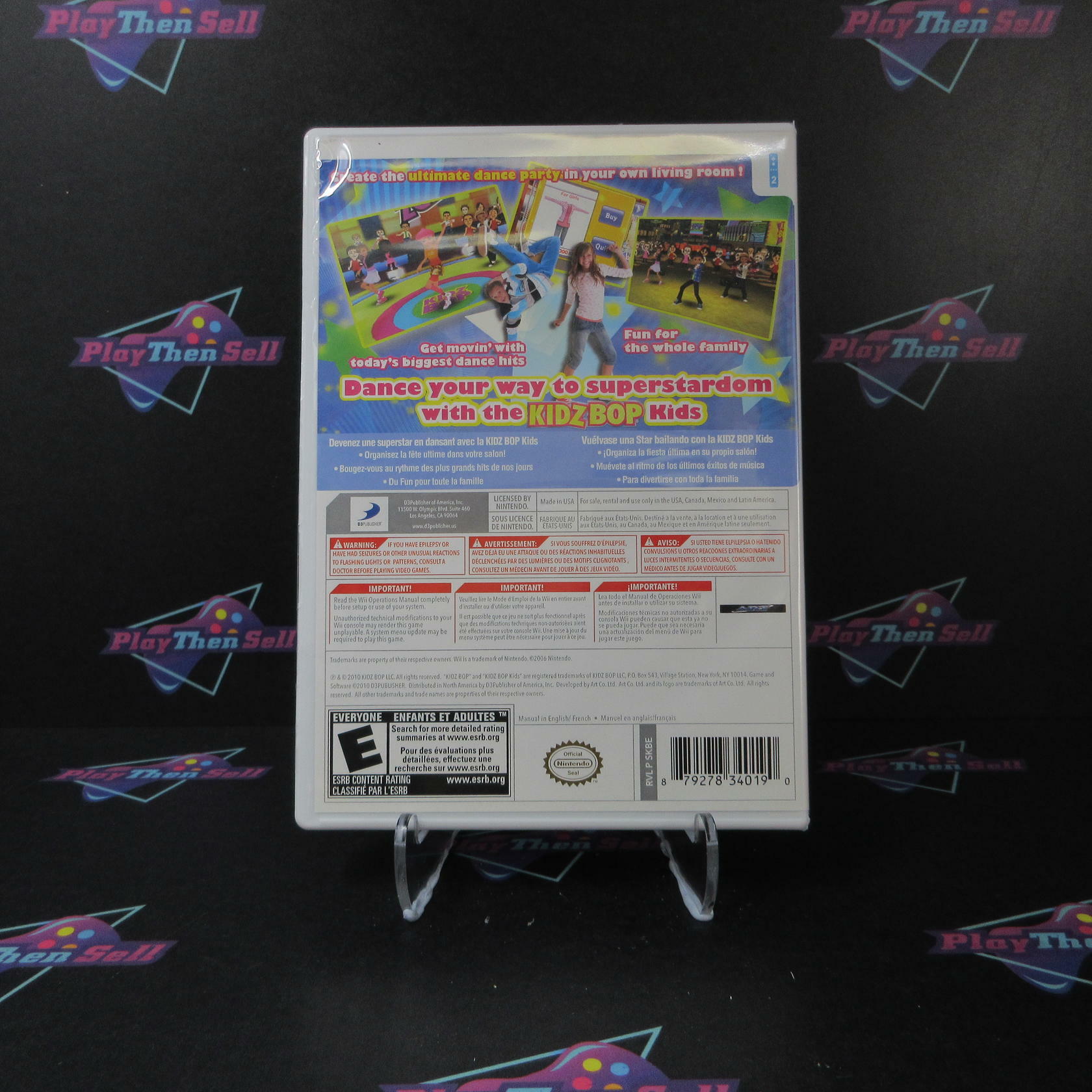 Kidz Bop Dance Party Nintendo Wii DD Complete CIB - Very Good