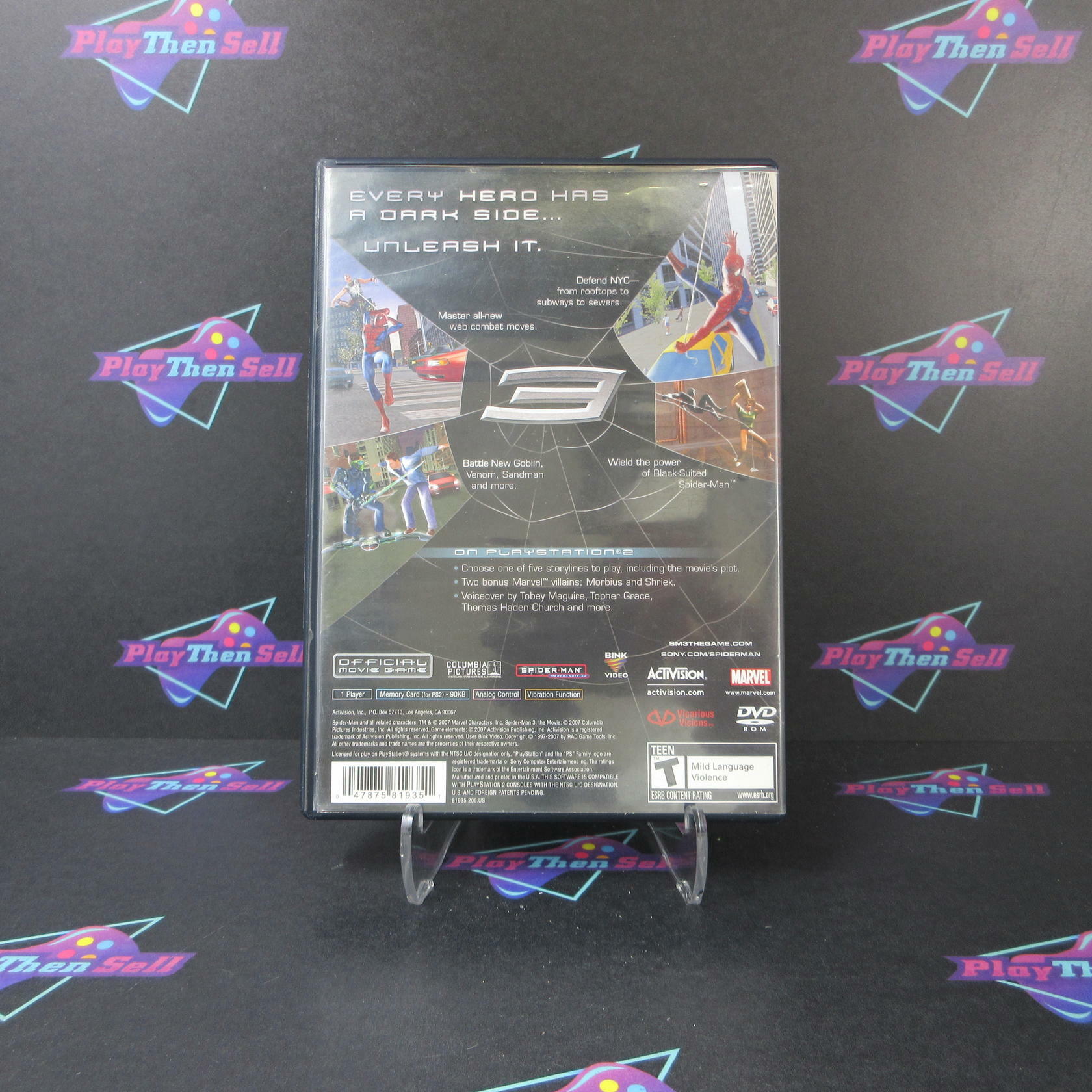 Spider-Man 3 PS2 PlayStation 2 AD/DD Complete CIB - Very Good