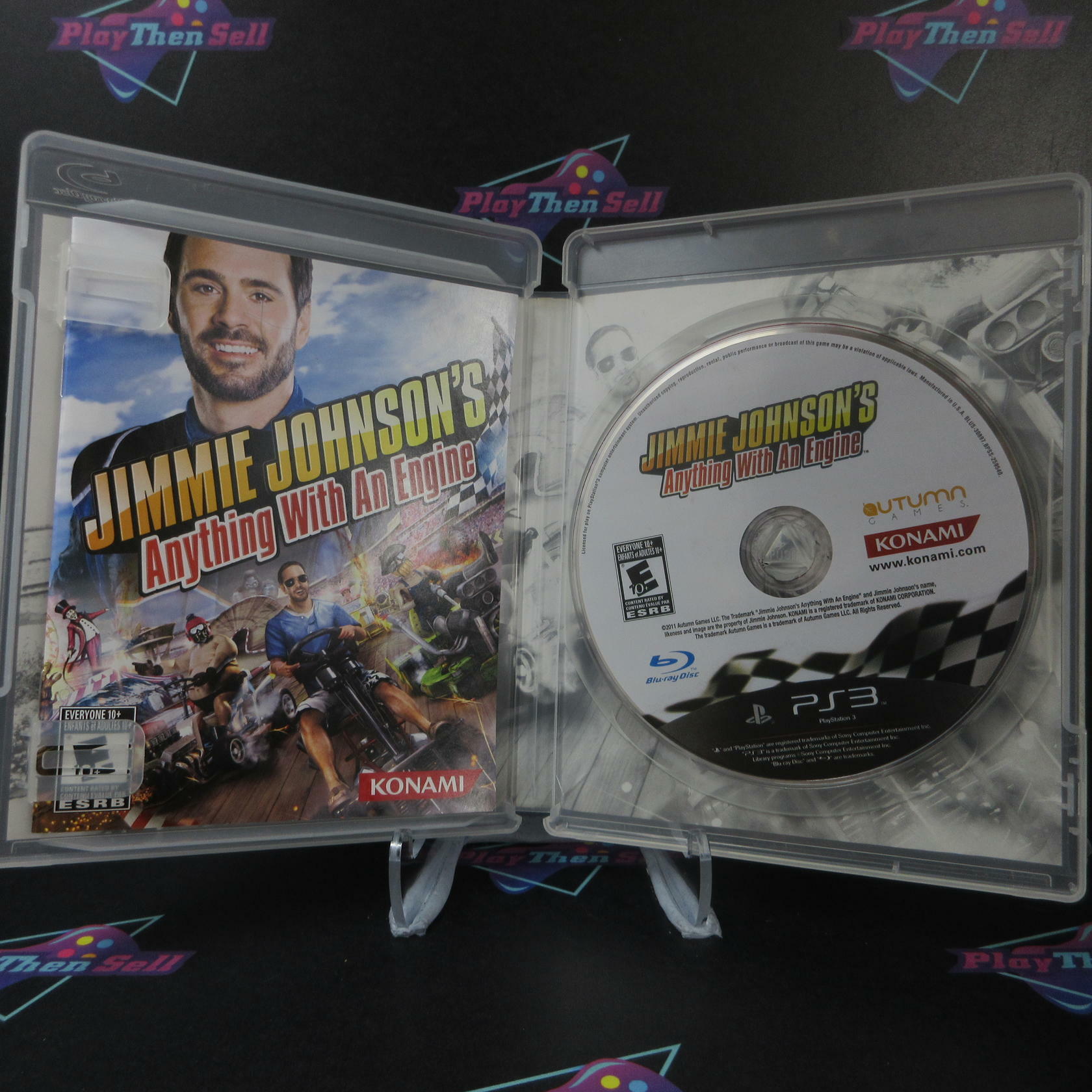 Jimmie Johnson's Anything With An Engine PS3 PlayStation 3 AD Complete CIB - Very Good