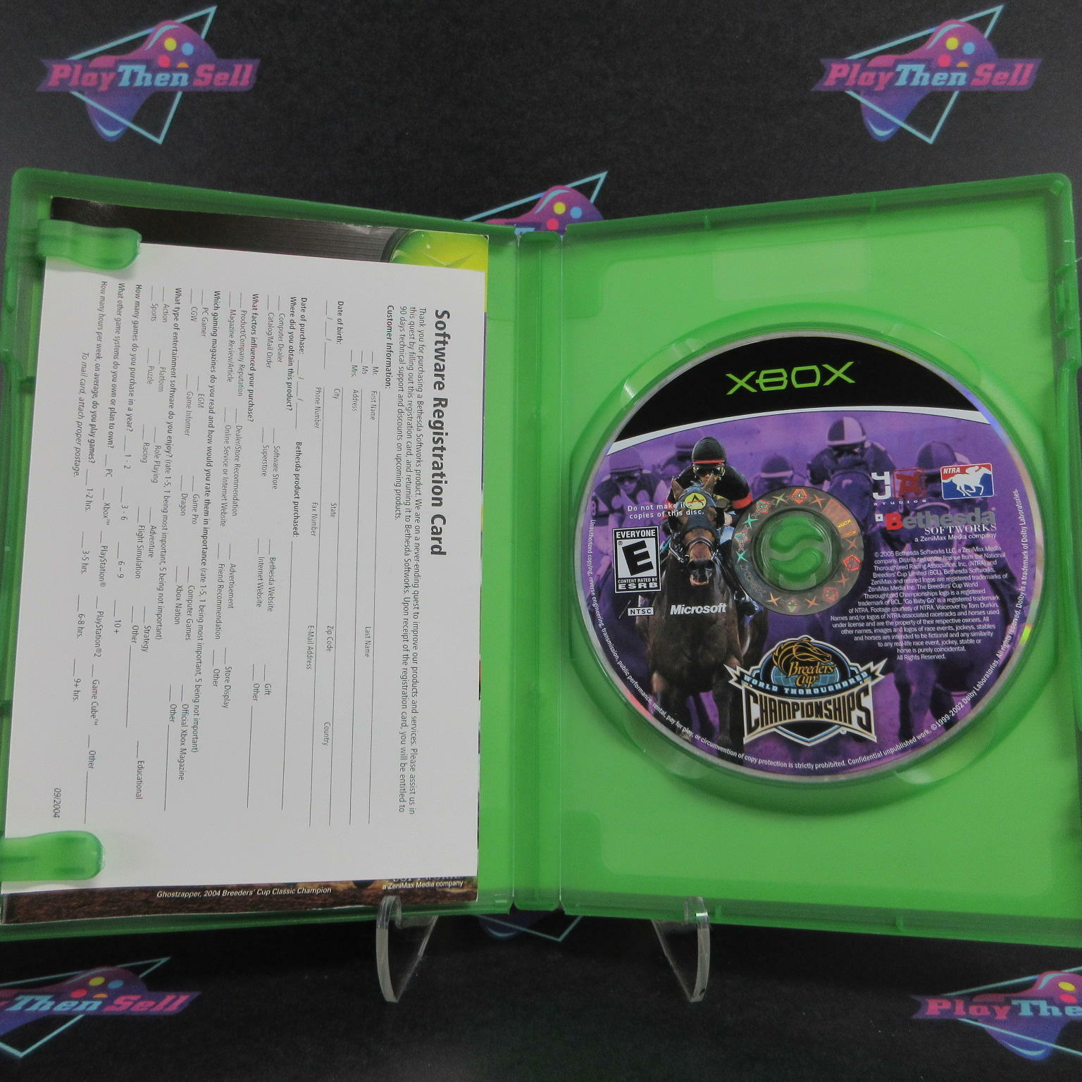 Breeders Cup World Thoroughbred Championships Xbox + Reg Card - Like New