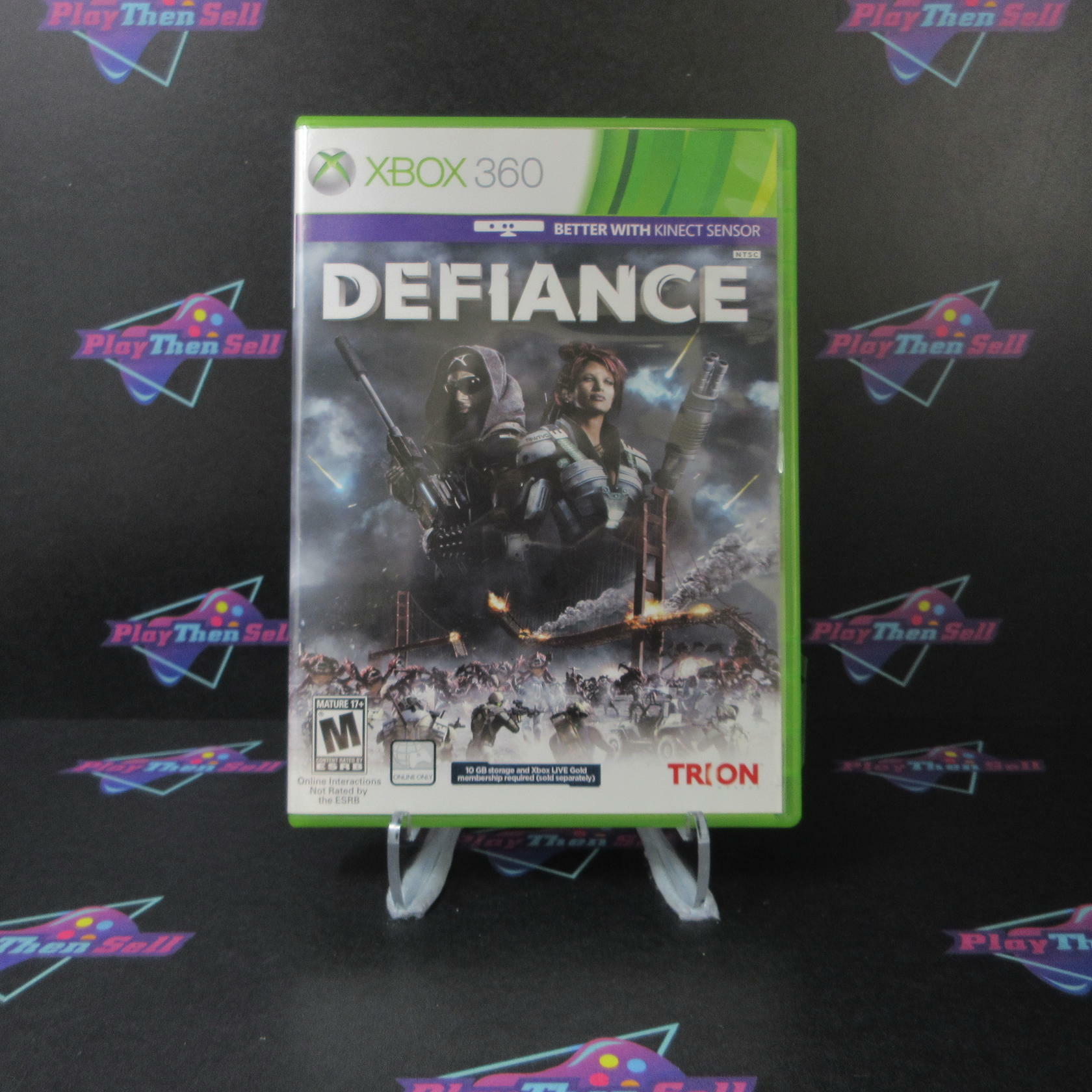Defiance Xbox 360 + Stickers - Like New