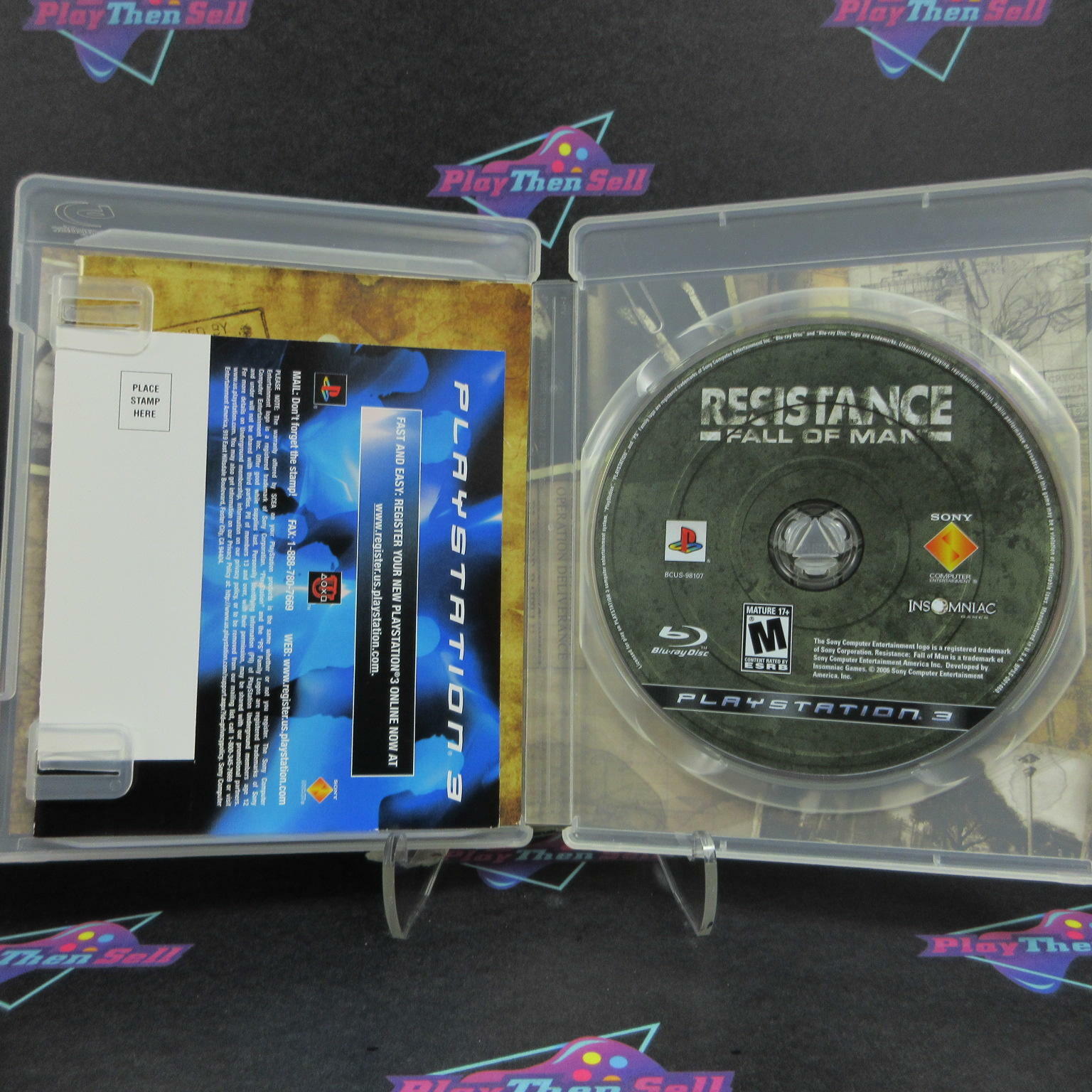 Resistance Fall of Man + Reg Card PS3 PlayStation 3 AD Complete - Very Good