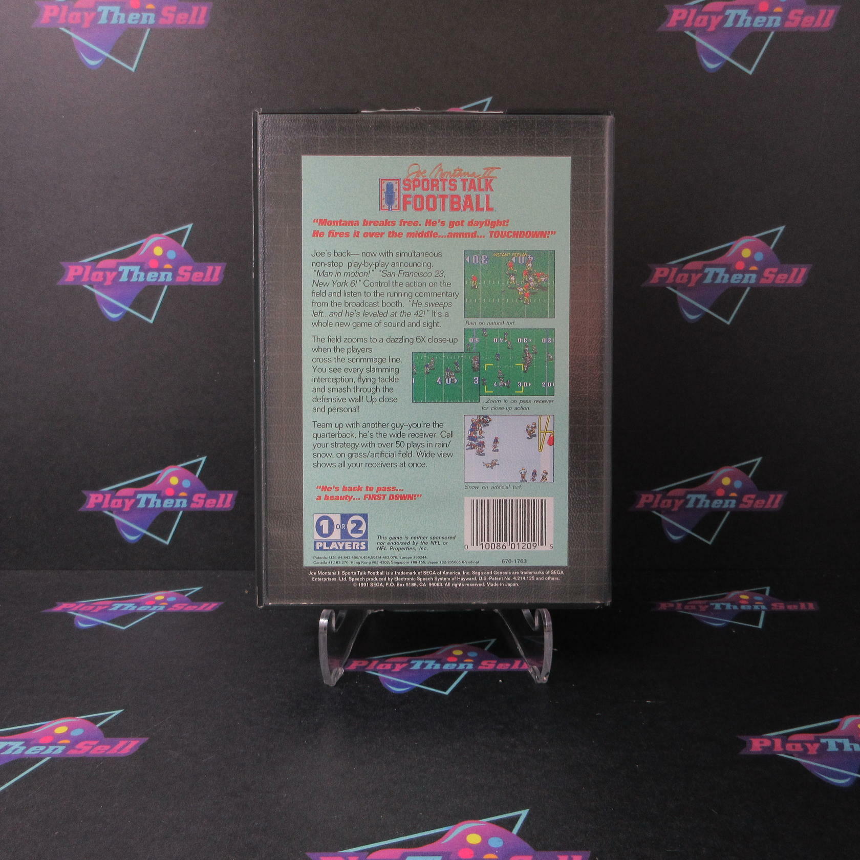 Joe Montana II Sports Talk Football Sega Genesis Boxed AD/CS/NM - Very Good