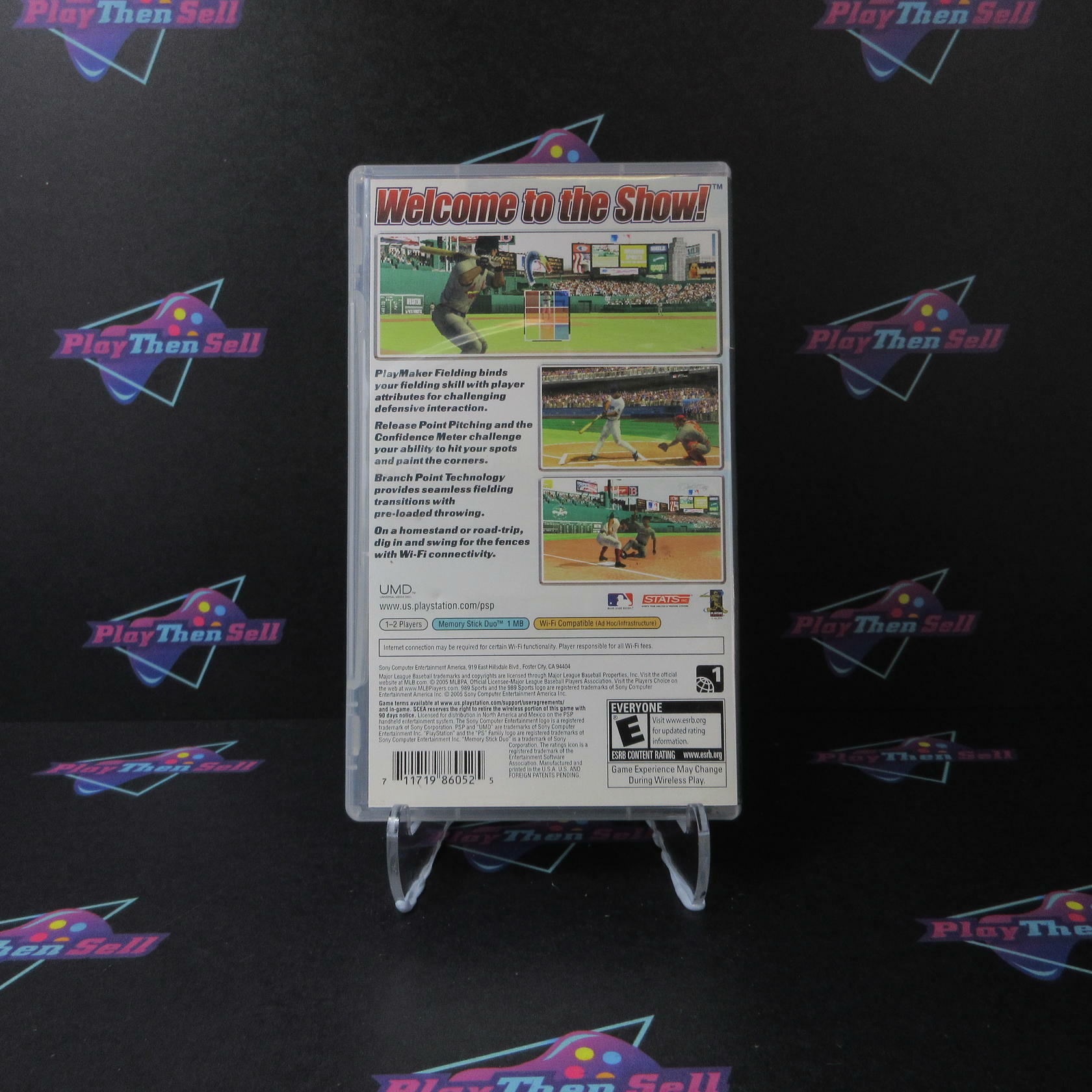 MLB 2005 Clear UMD Sony PSP AD Complete CIB - Very Good