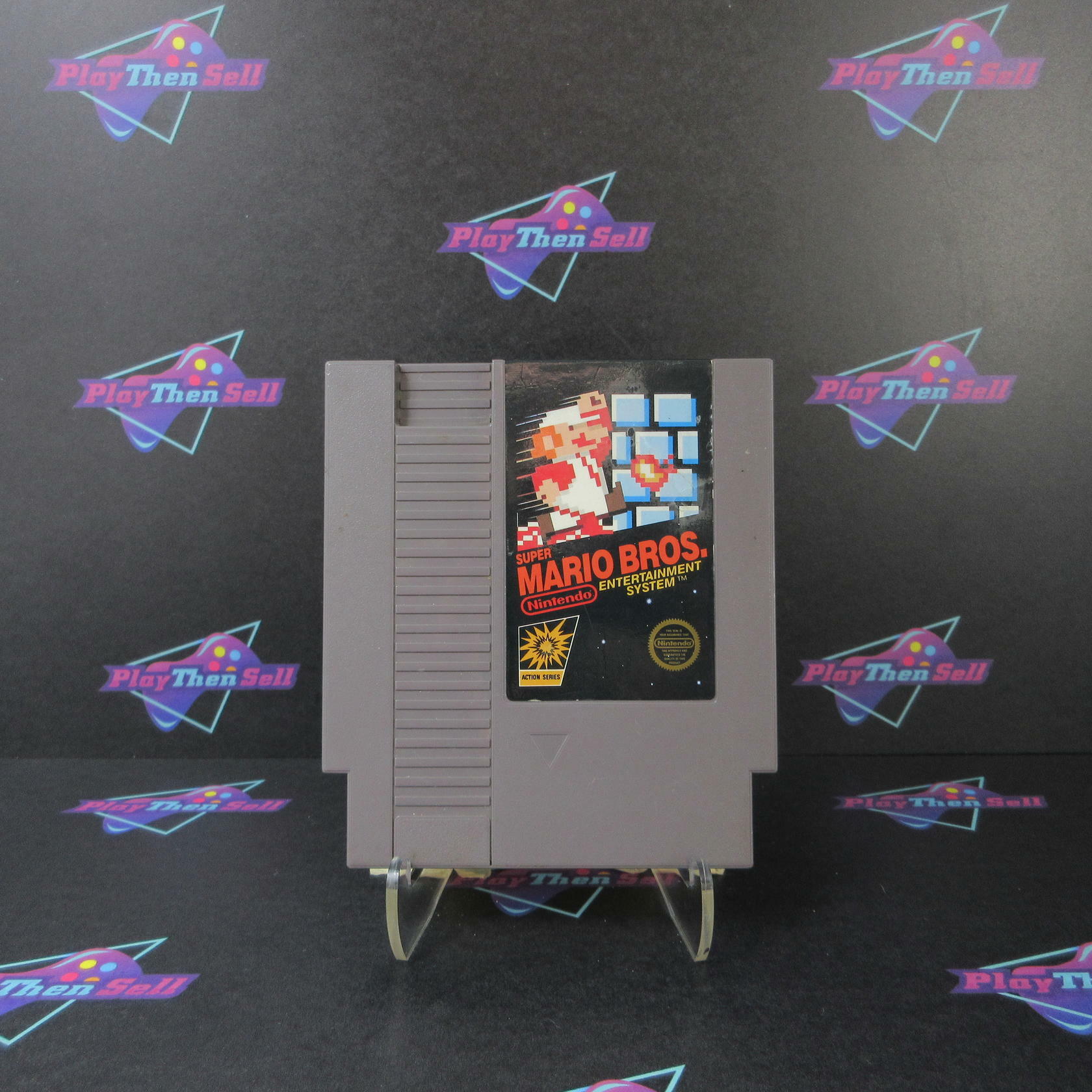 Super Mario Bros 5 Screw Circle Seal Nintendo NES Cart Only AD - Very Good