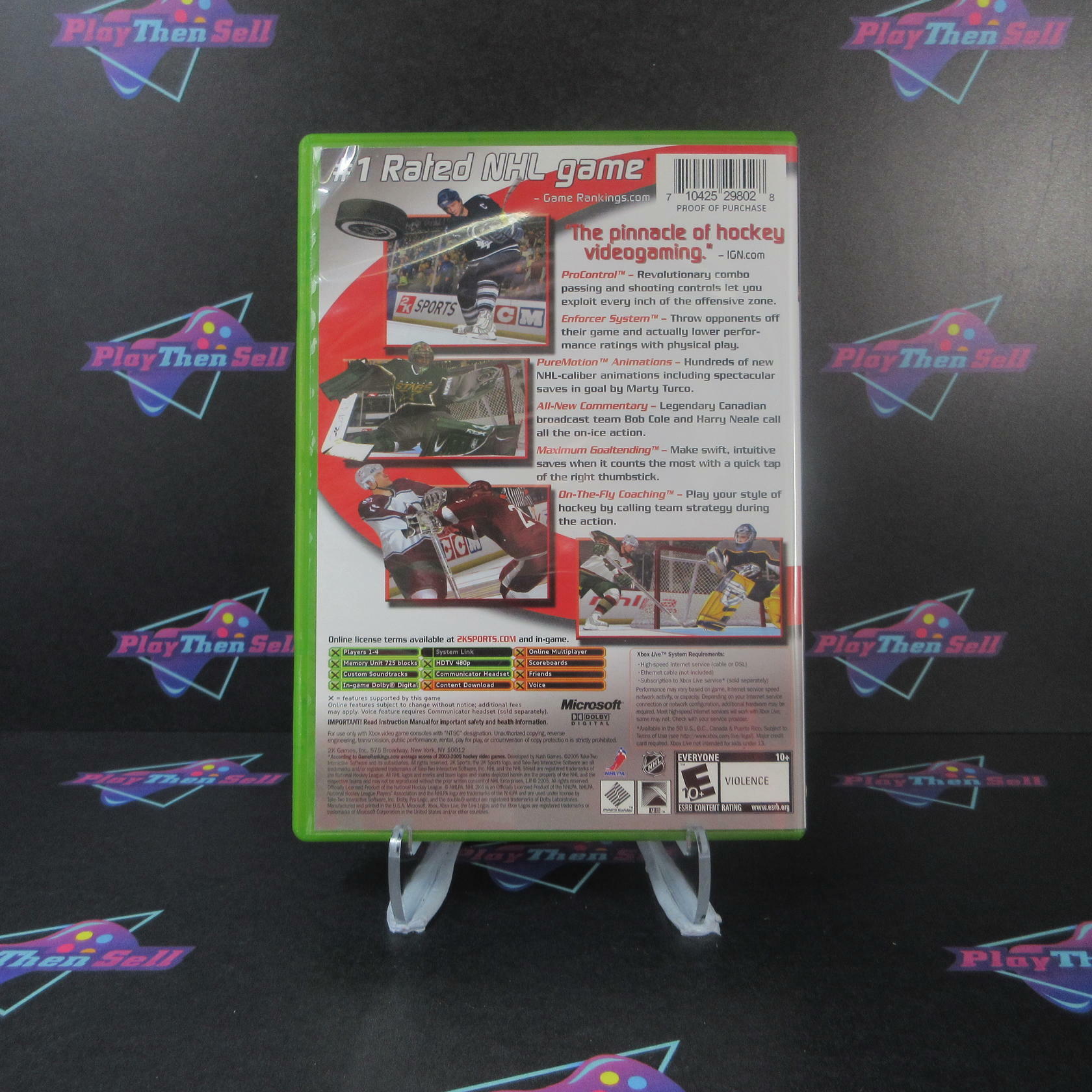 NHL 2K6 Xbox + Reg Card - Like New