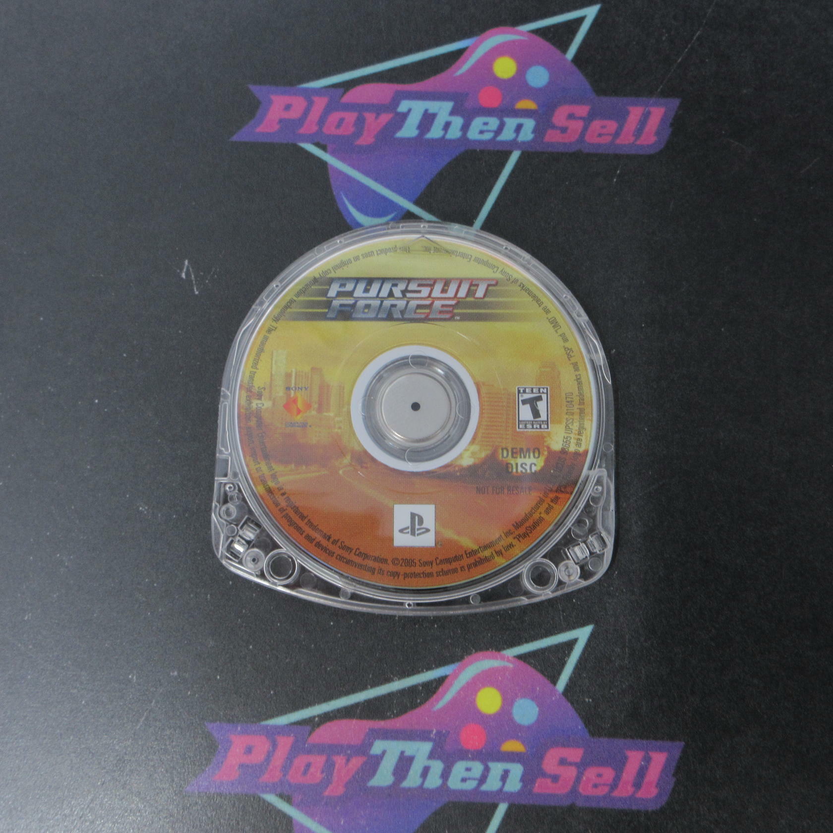 Pursuit Force Demo Disc Clear UMD Sony PSP Disc Only - Very Good