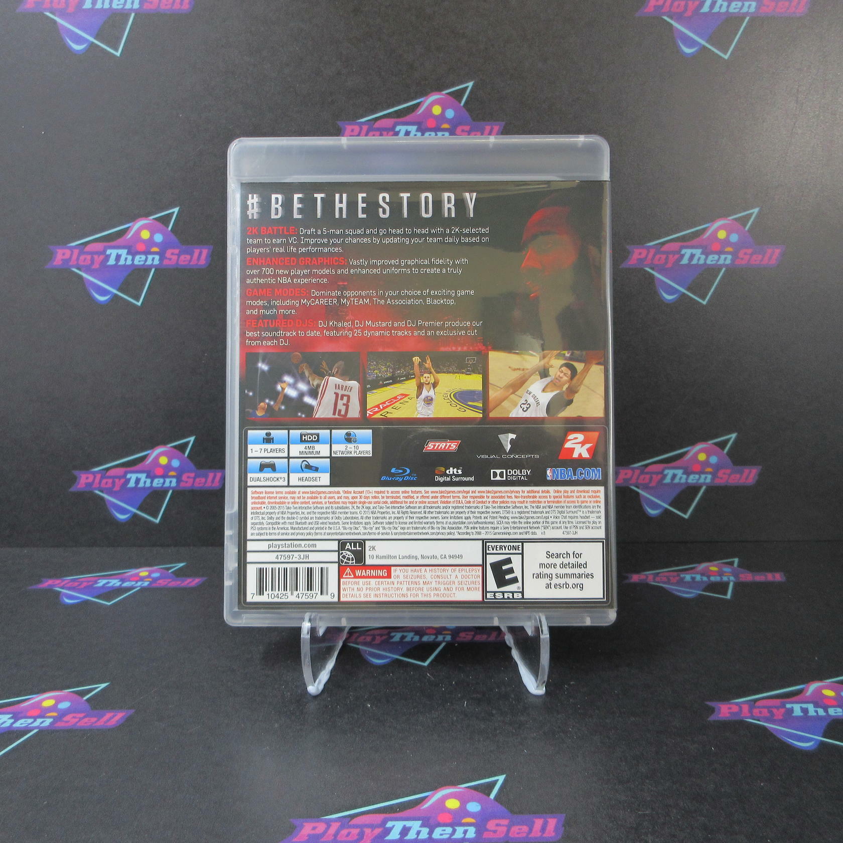 NBA 2K16 PS3 PlayStation 3 DD Complete CIB - Very Good