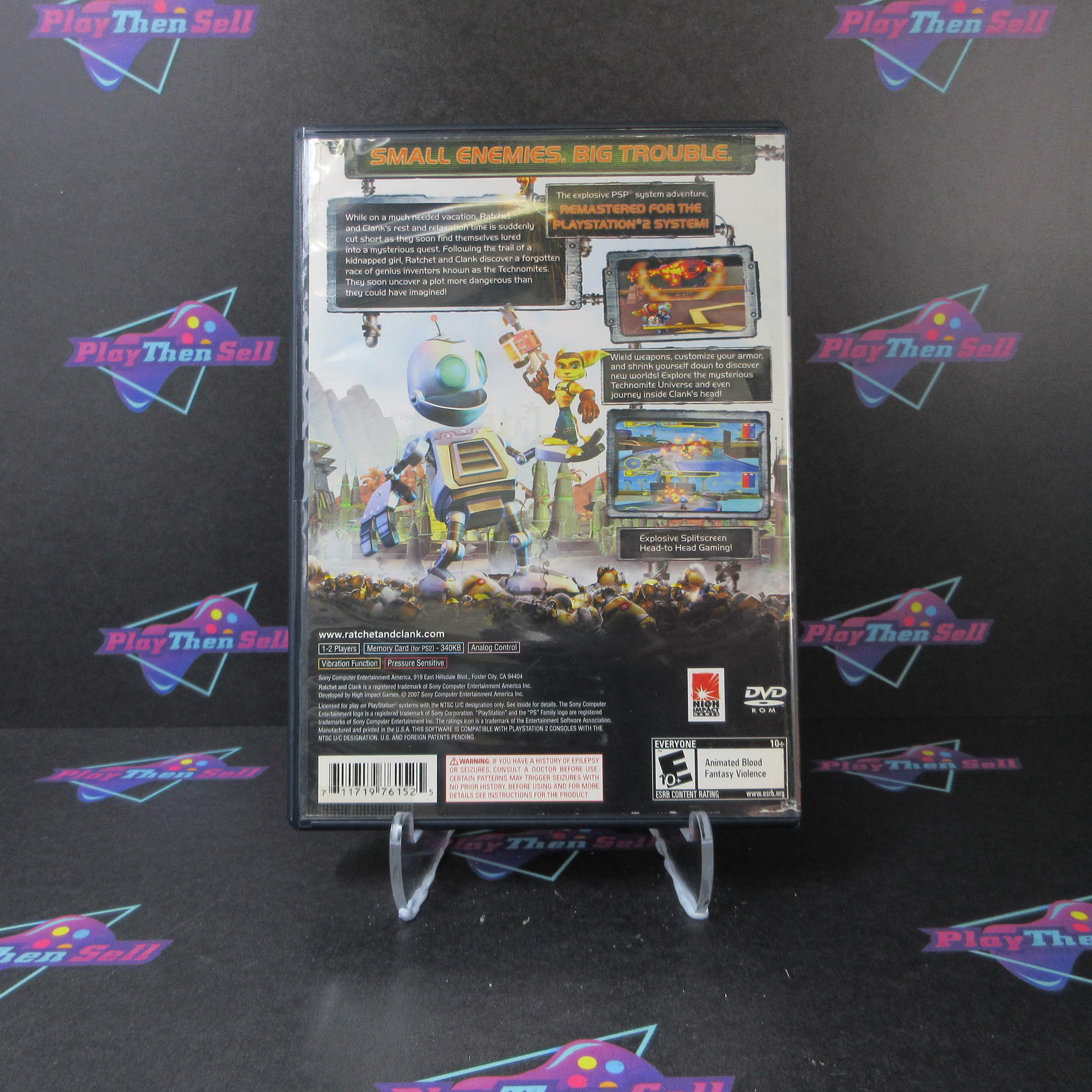 Ratchet & Clank Size Matters PS2 PlayStation 2 AD/DD/NM - Very Good