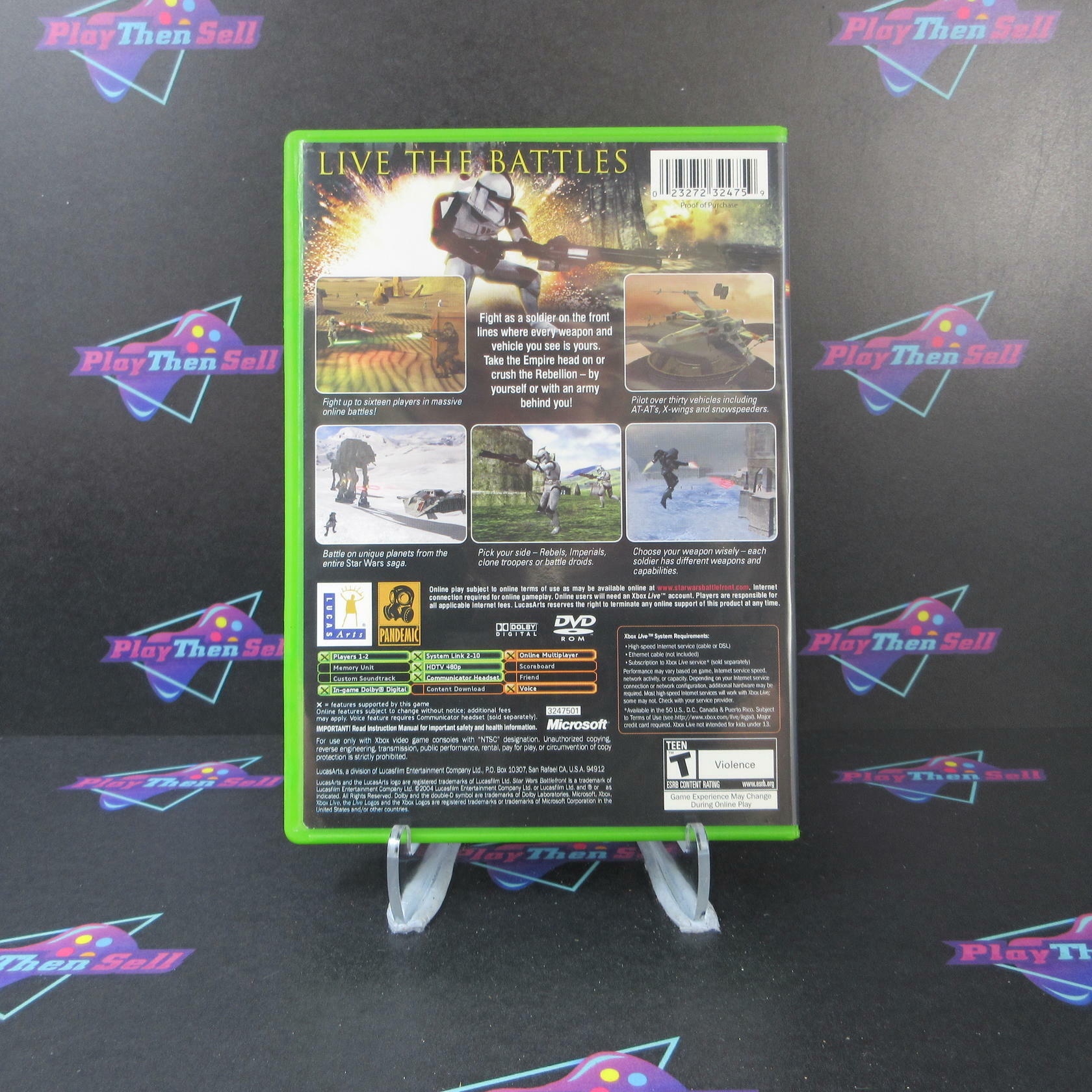 Star Wars Battlefront Xbox AD/NM - Very Good