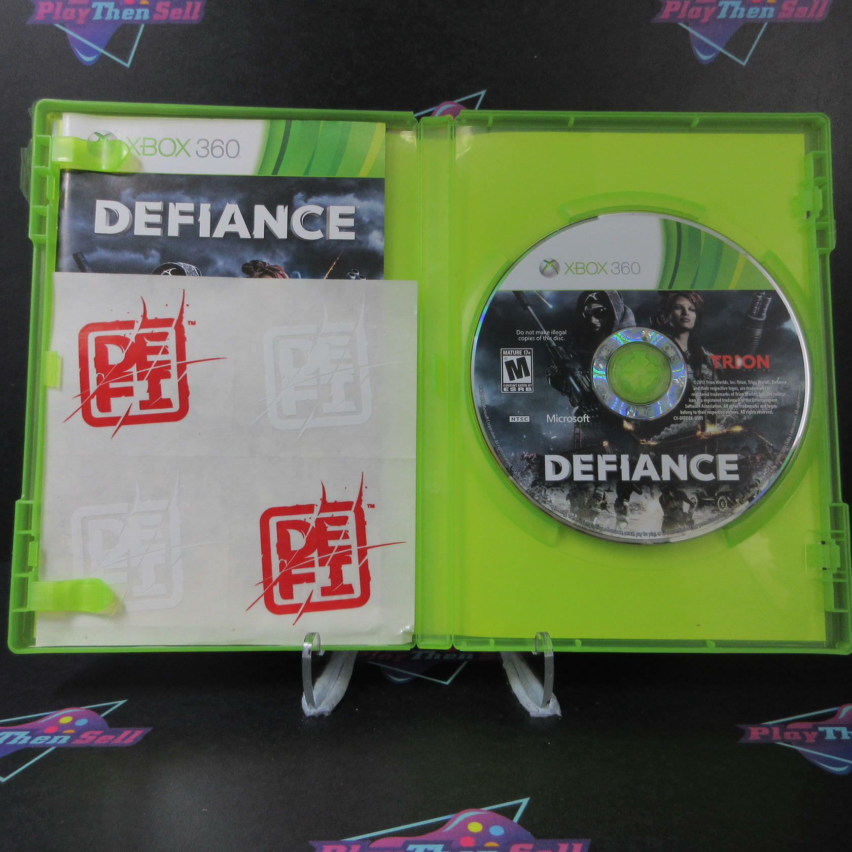 Defiance Xbox 360 + Stickers - Like New