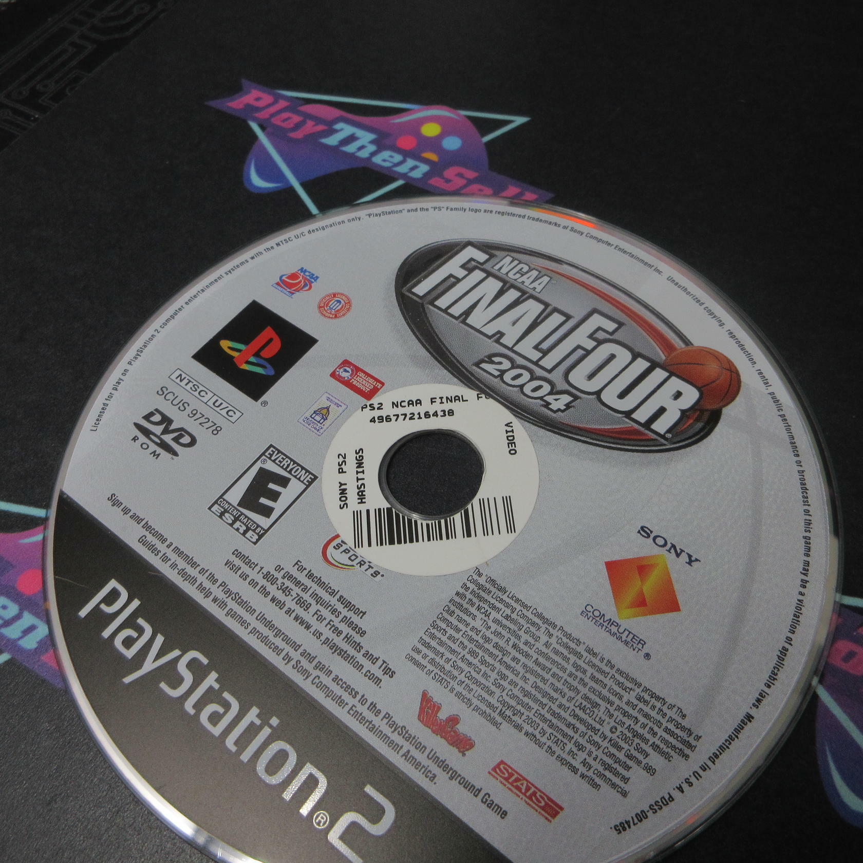 NCAA Final Four 2004 + Reg Card PS2 PlayStation 2 DD Complete CIB - Very Good