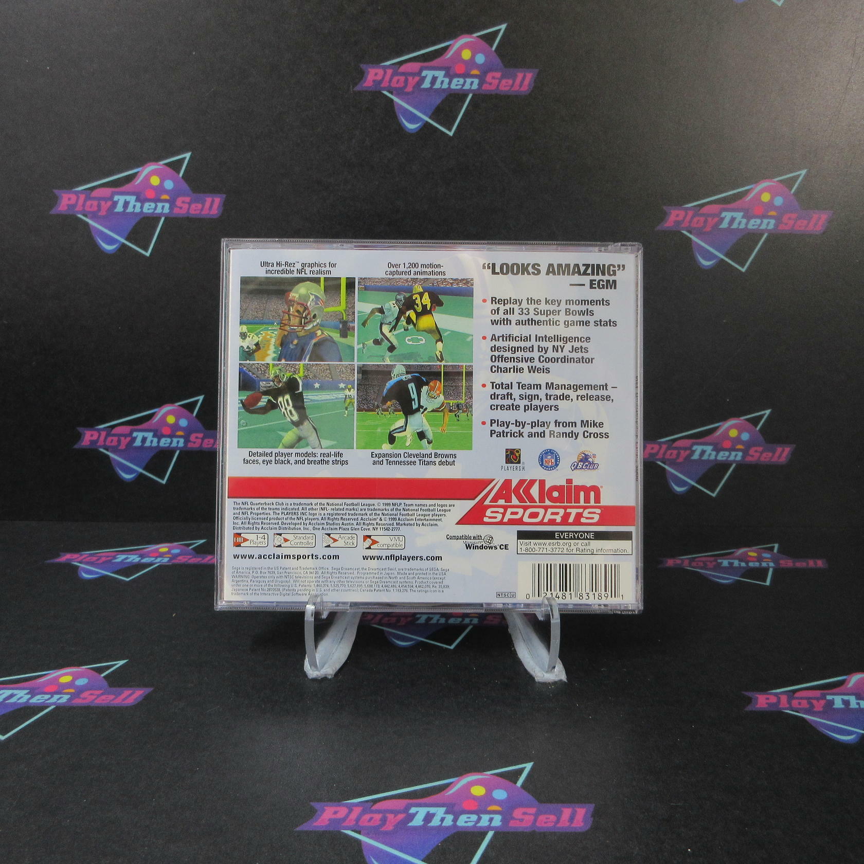 NFL Quarterback Club 2000 Sega Dreamcast + Reg Card - Like New