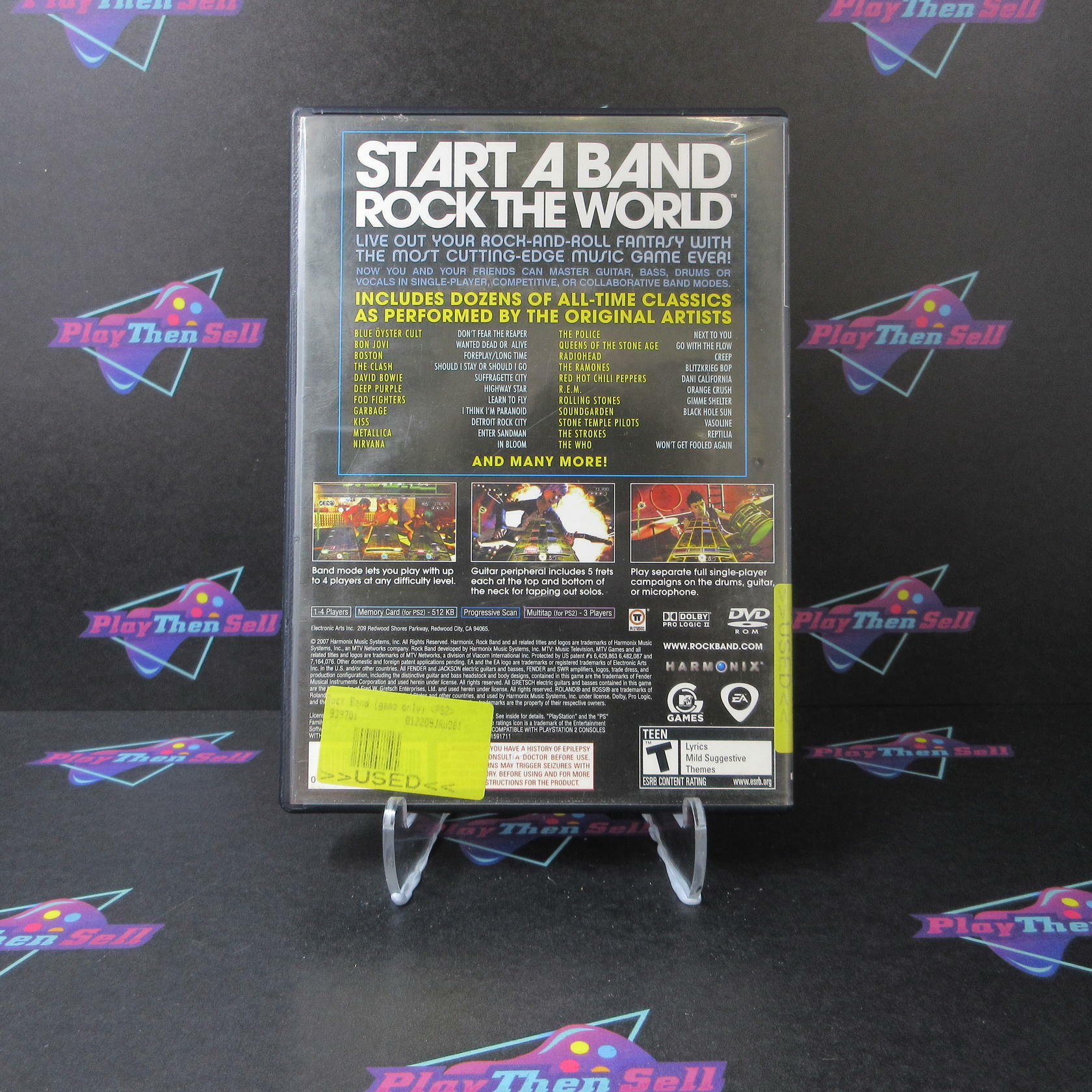 Rock Band PS2 PlayStation 2 AD/NM - Very Good