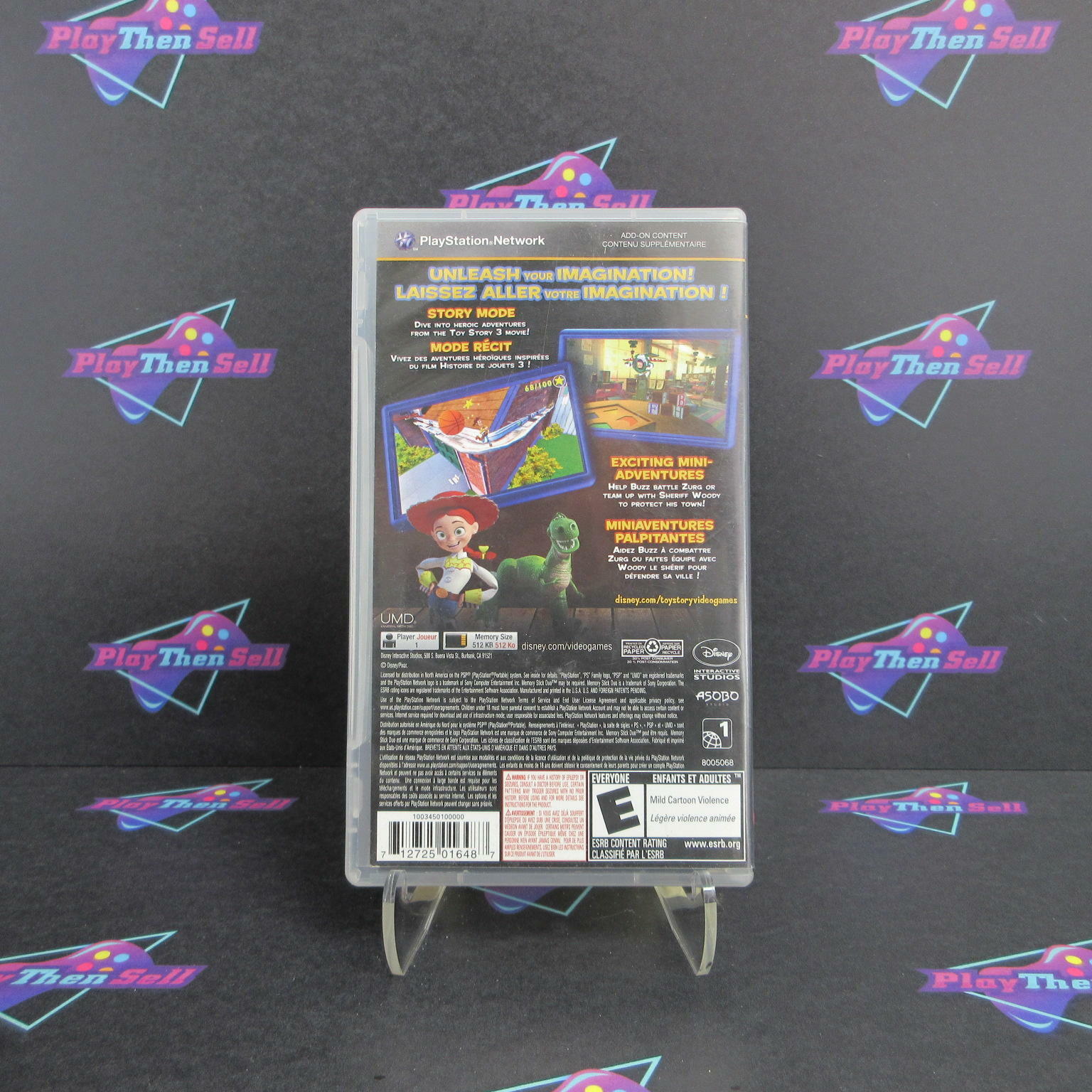 Toy Story 3 The Video Game Sony PSP AD - Very Good