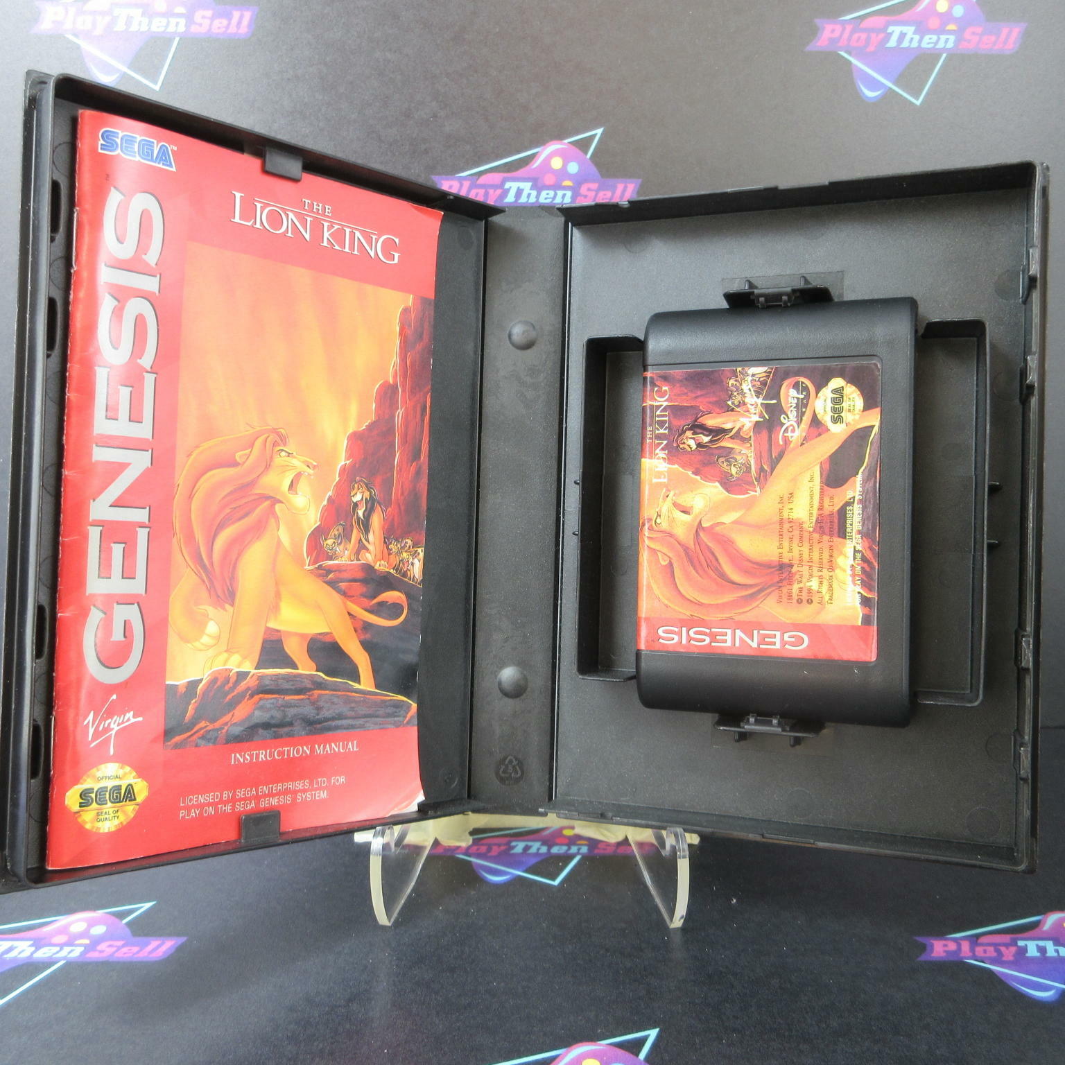 The Lion King Sega Genesis Boxed AD/CS Complete CIB - Very Good