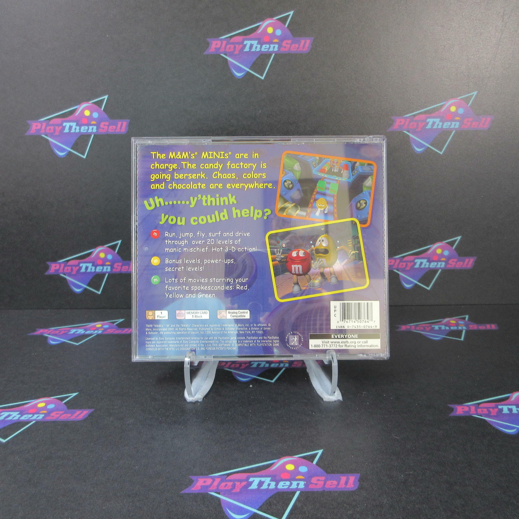 M&M's Shell Shocked PS1 PlayStation 1 - Very Good