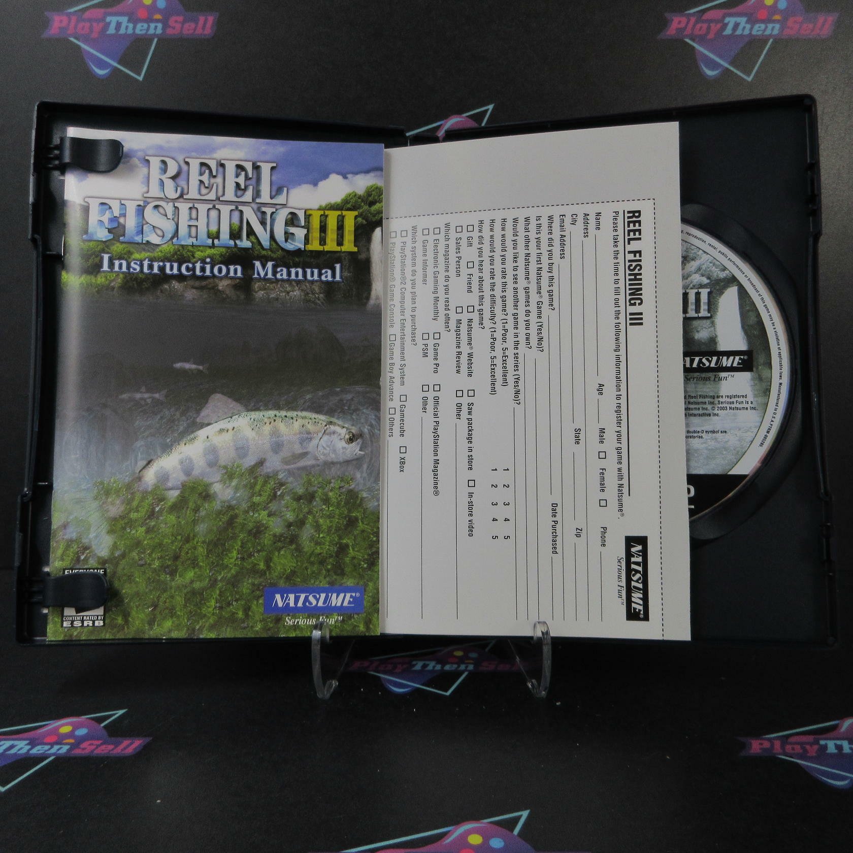 Reel Fishing III PS2 PlayStation 2 + Reg Card - Like New