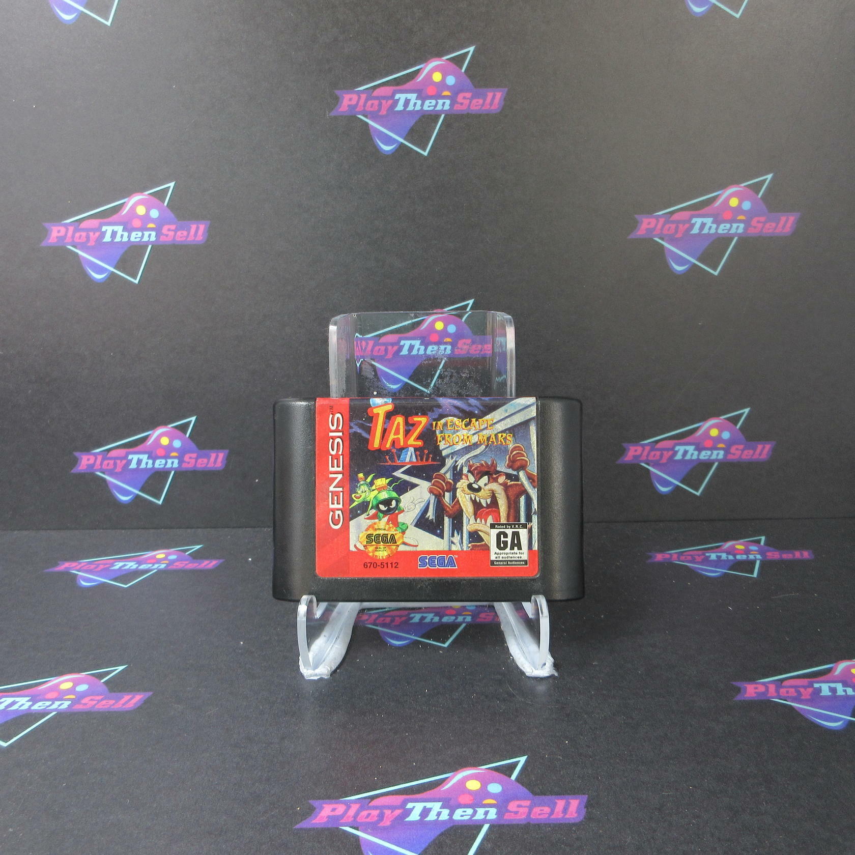 Taz Escape from Mars Sega Genesis Cartridge Only AD Authentic / Tested - Very Good