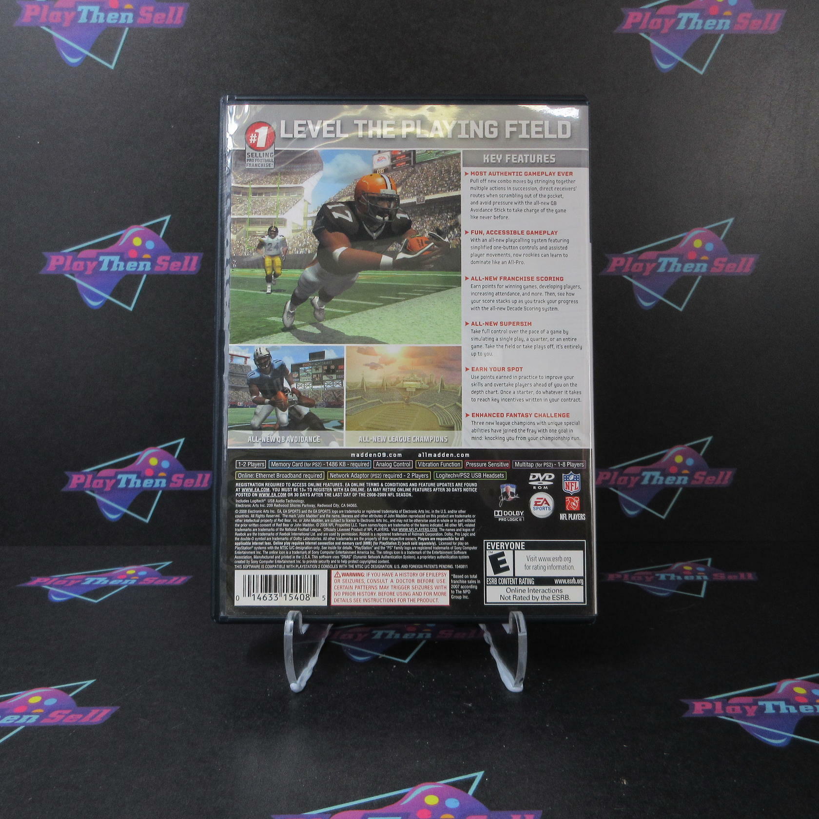 Madden NFL 09 PS2 PlayStation 2 AD/DD Complete CIB - Very Good