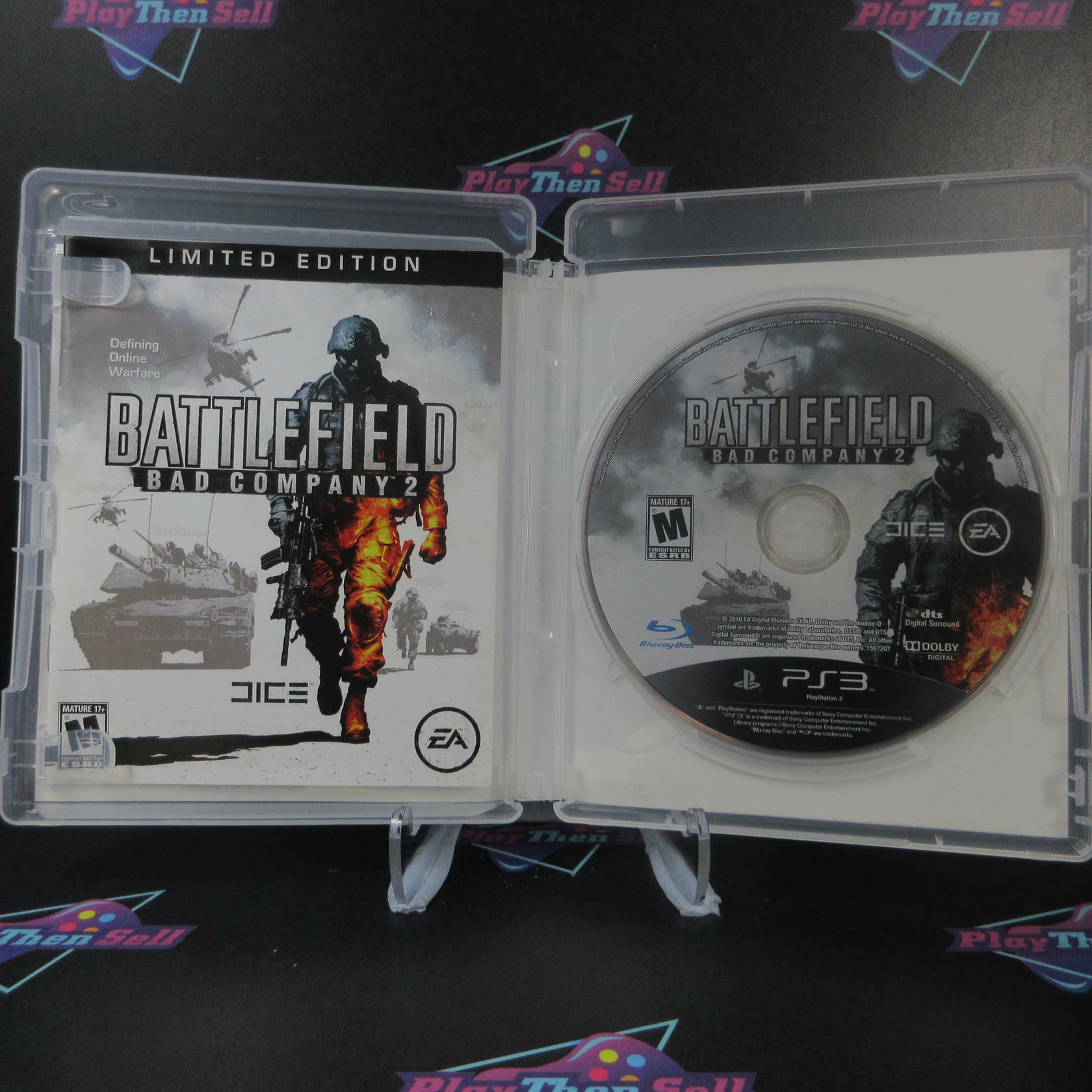 Battlefield Bad Company 2 Limited PS3 PlayStation 3 AD Complete CIB - Very Good
