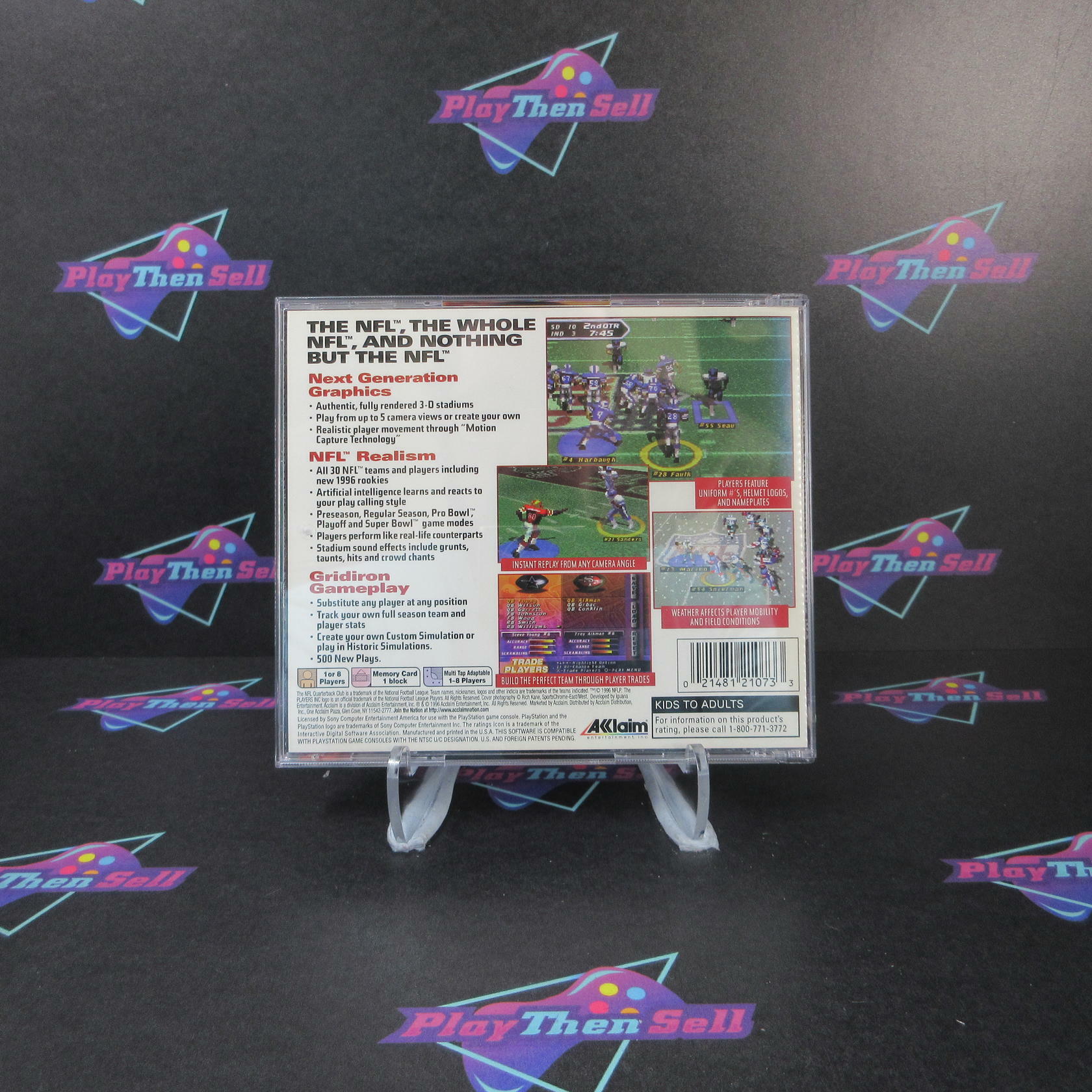 NFL Quarterback Club 97 PS1  PlayStation 1 + Reg Card - Like New