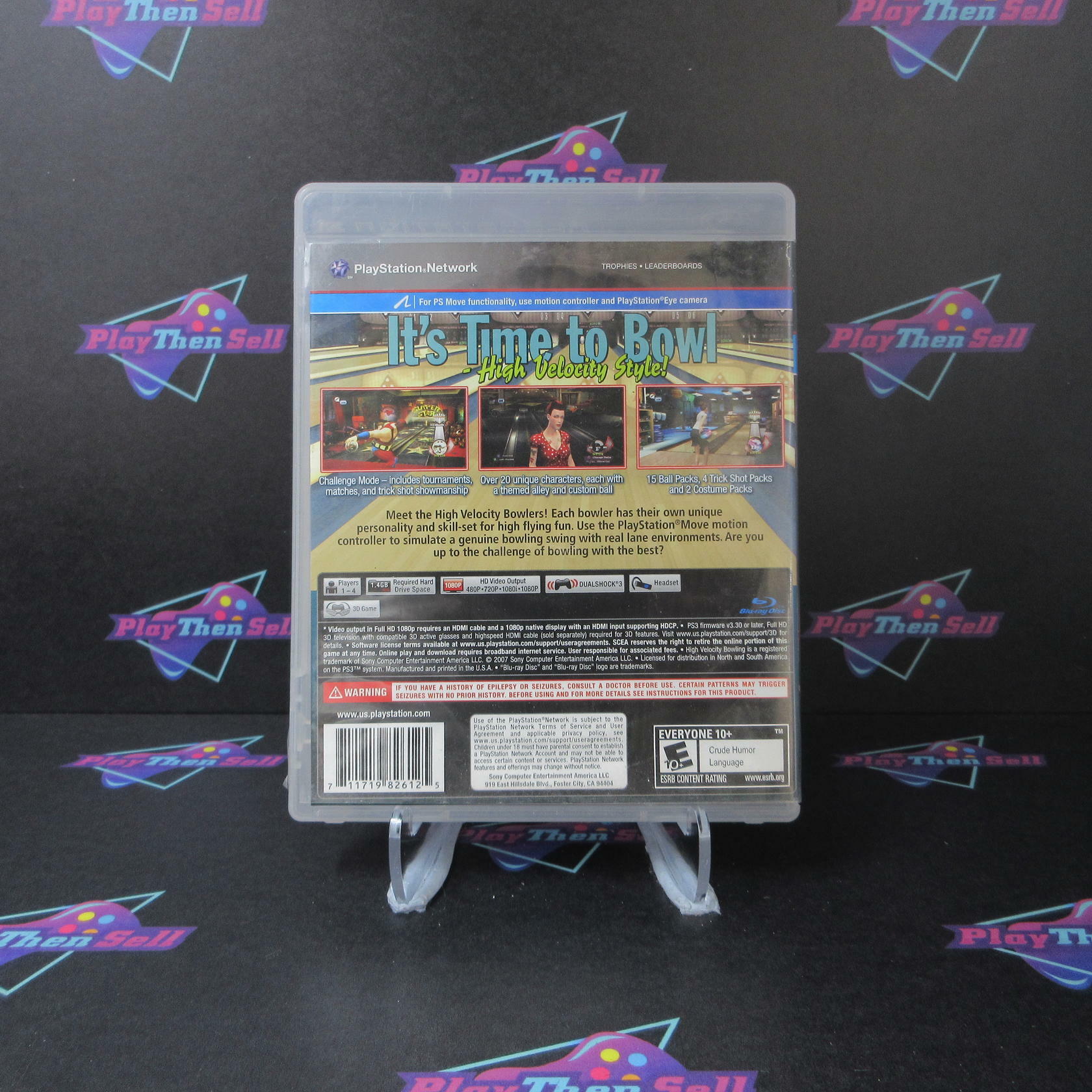 High Velocity Bowling PS3 PlayStation 3 AD Complete CIB - Very Good