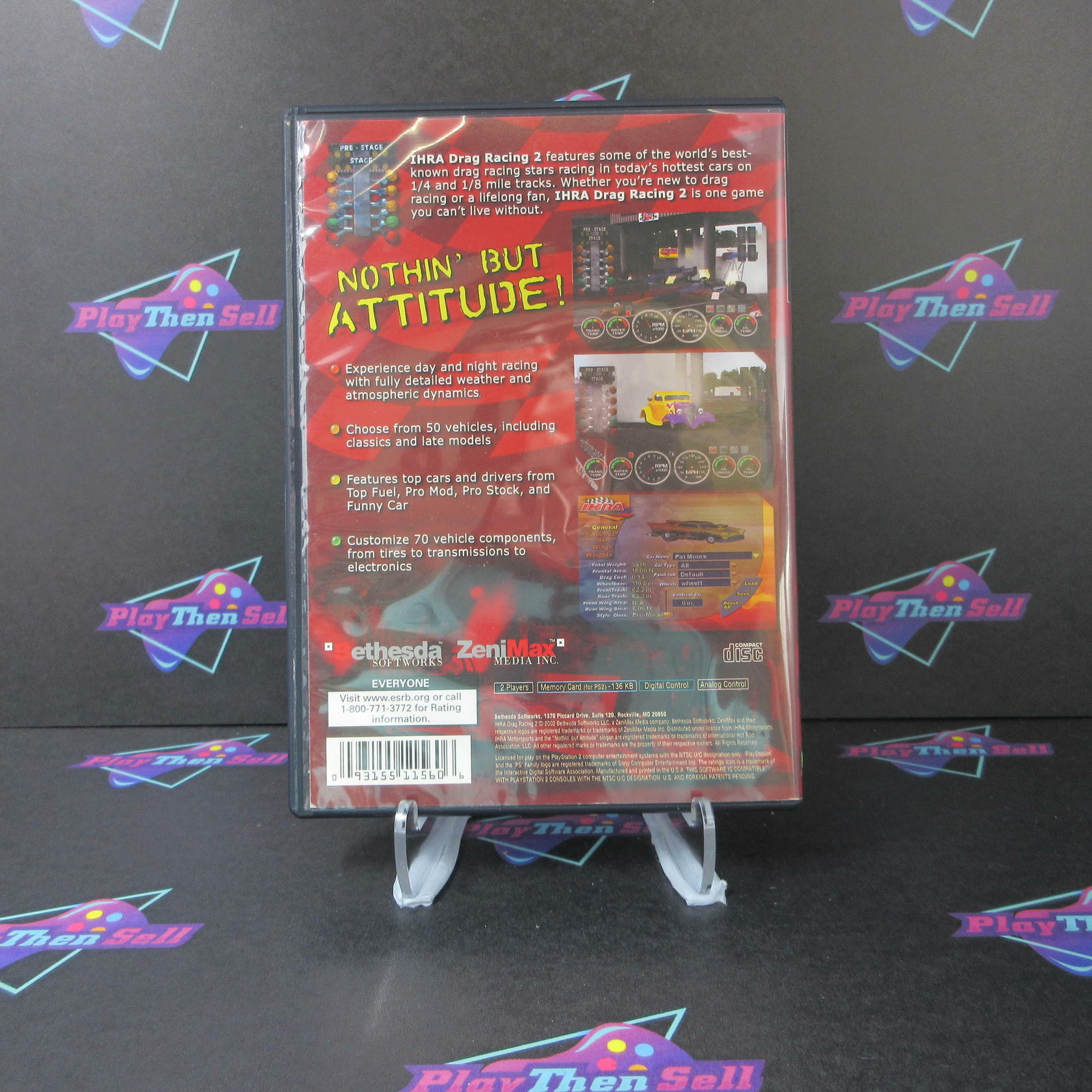 IHRA Motorsports Drag Racing 2 PS2 PlayStation 2 - Very Good