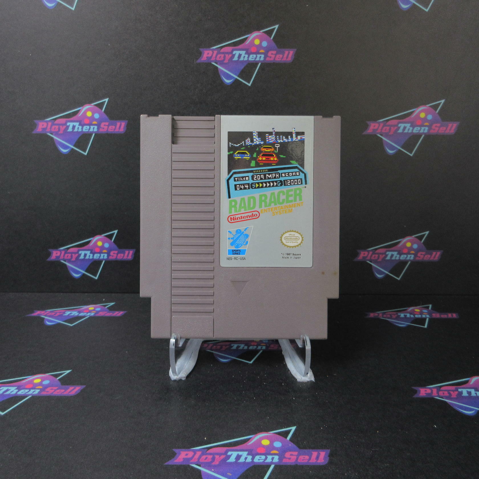 Rad Racer Nintendo NES Cartridge + Manual Authentic / Tested - Very Good