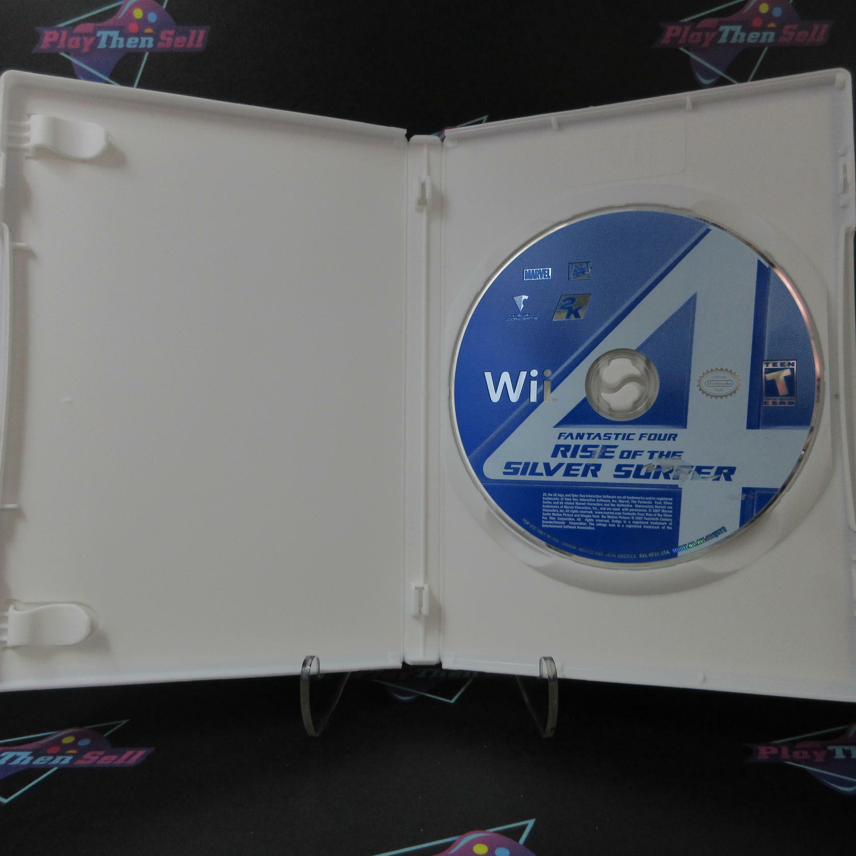 Fantastic Four Rise of The Silver Surfer Nintendo Wii Rental Art AD/DD/NM - Very Good