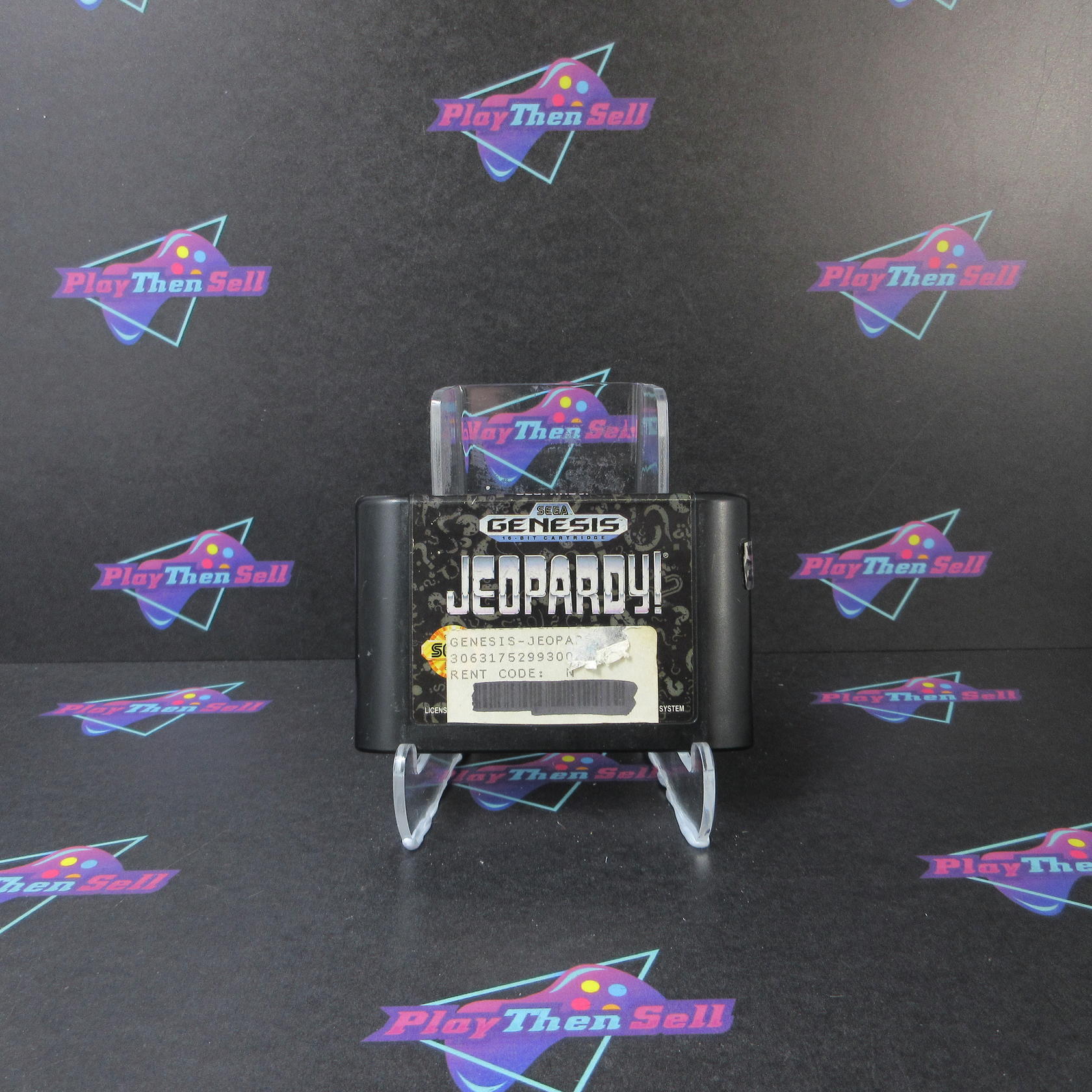 Jeopardy Sega Genesis AD Cartridge Only Authentic / Tested - Very Good