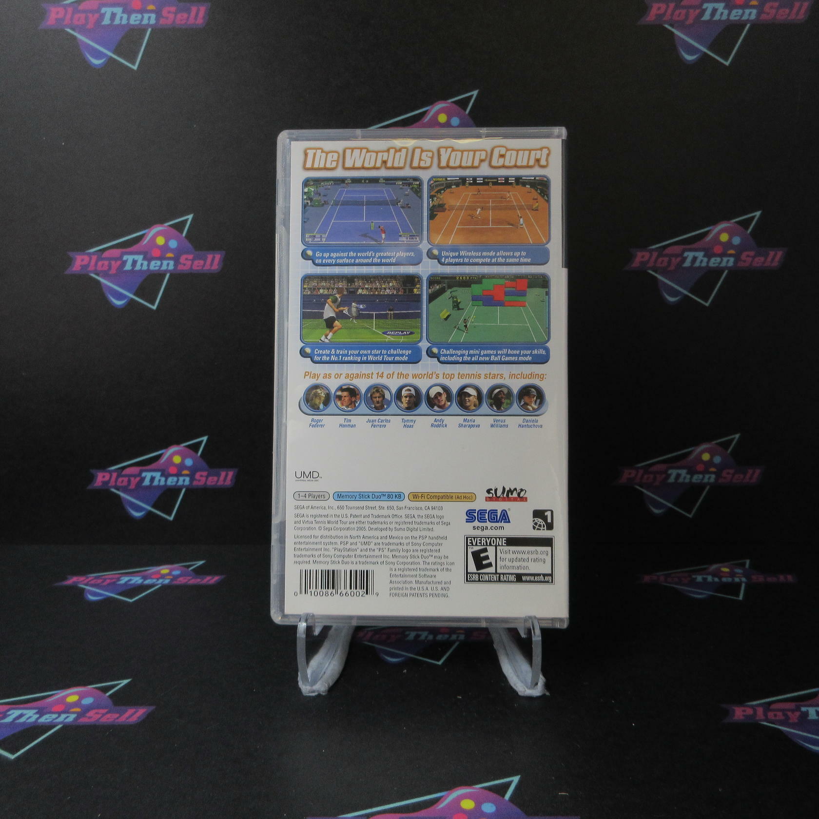 Virtua Tennis World Tour Clear UMD Sony PSP - Like New