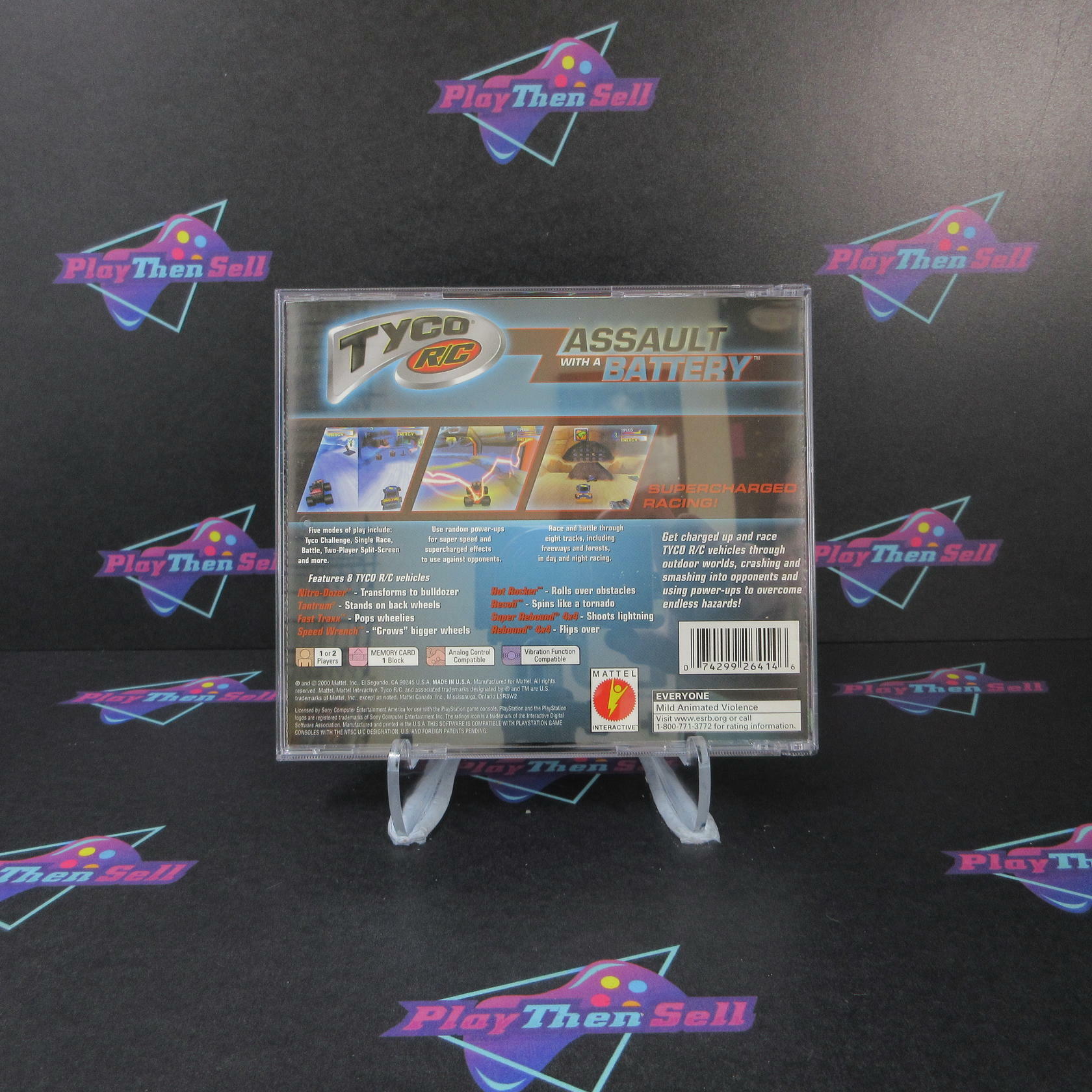 Tyco R/C Assault With A Battery PS1 PlayStation 1 - Very Good