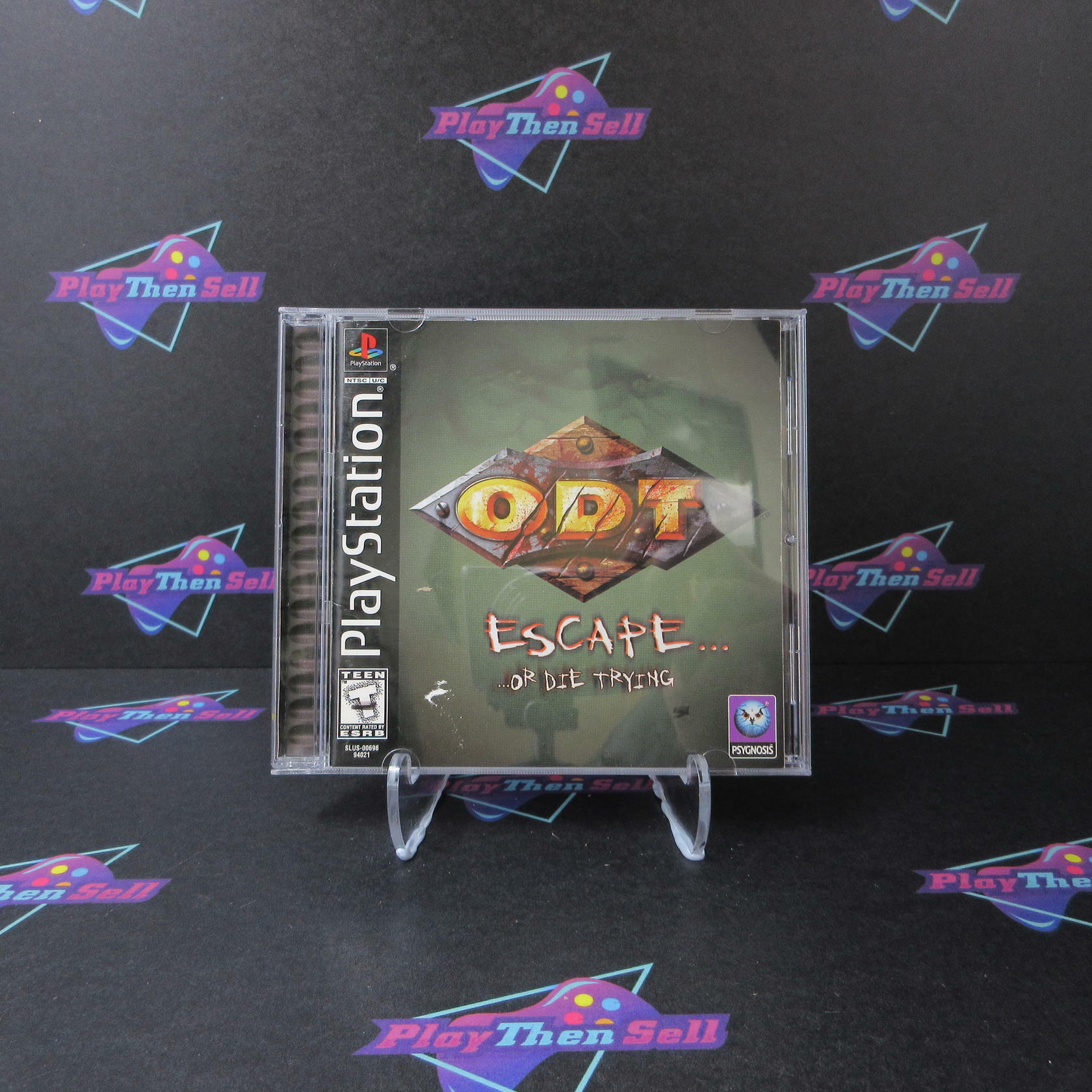 O.D.T. Or Die Trying + Reg Card PS1 PlayStation 1 MD Complete CIB - Very Good